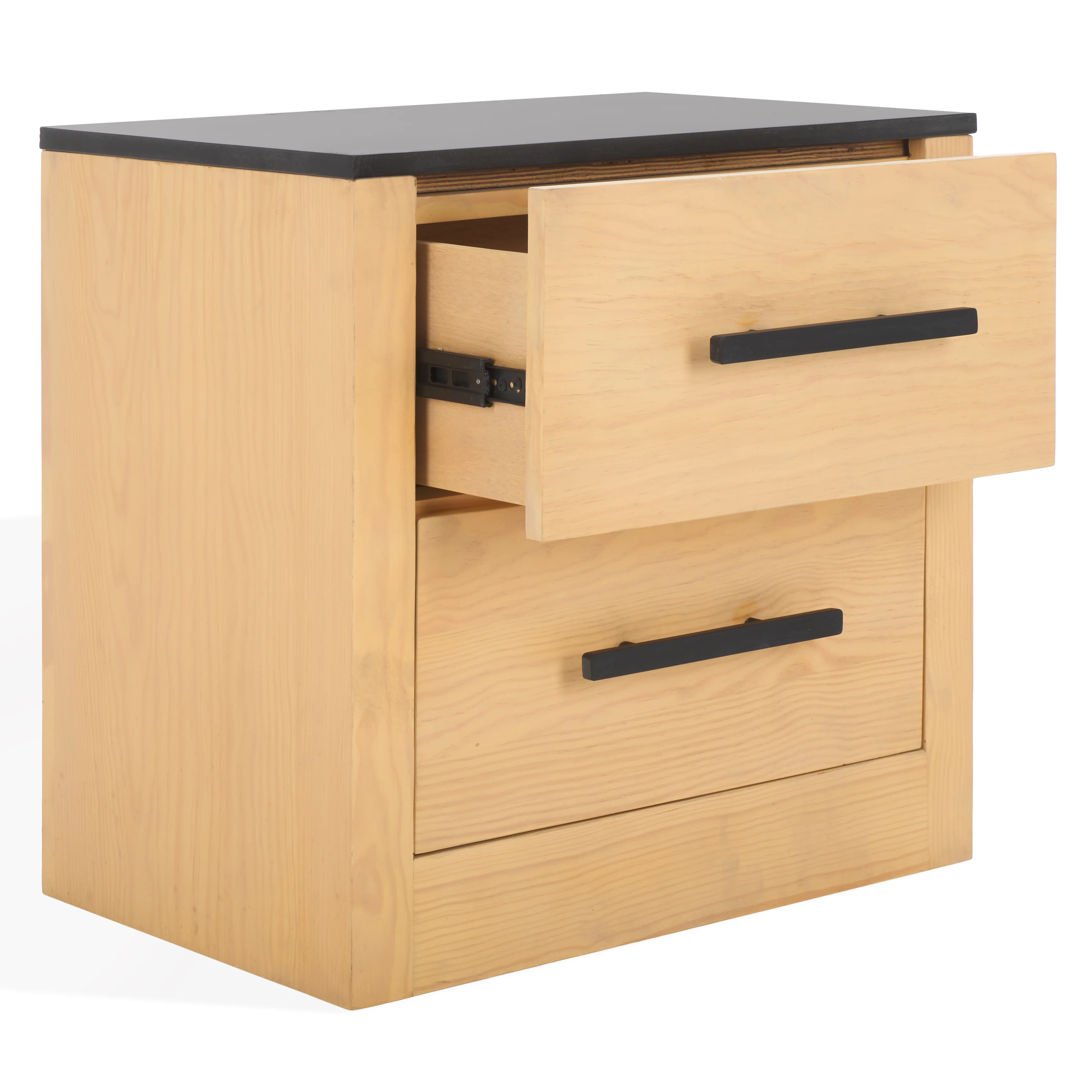 Abbianna Black Marble Top Nightstand - Image 3