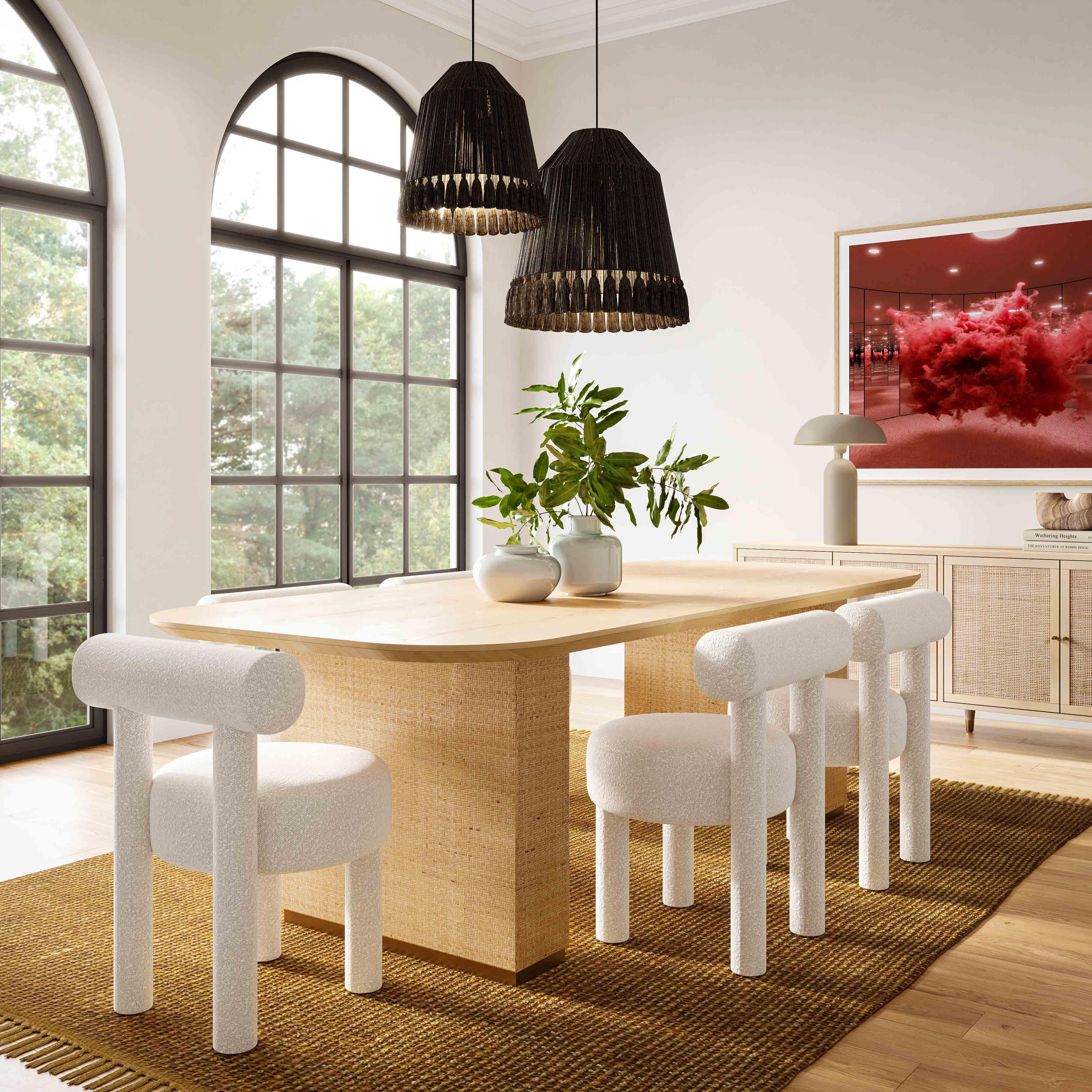 Akiba 96" Rectangular Dining Table - Image 2