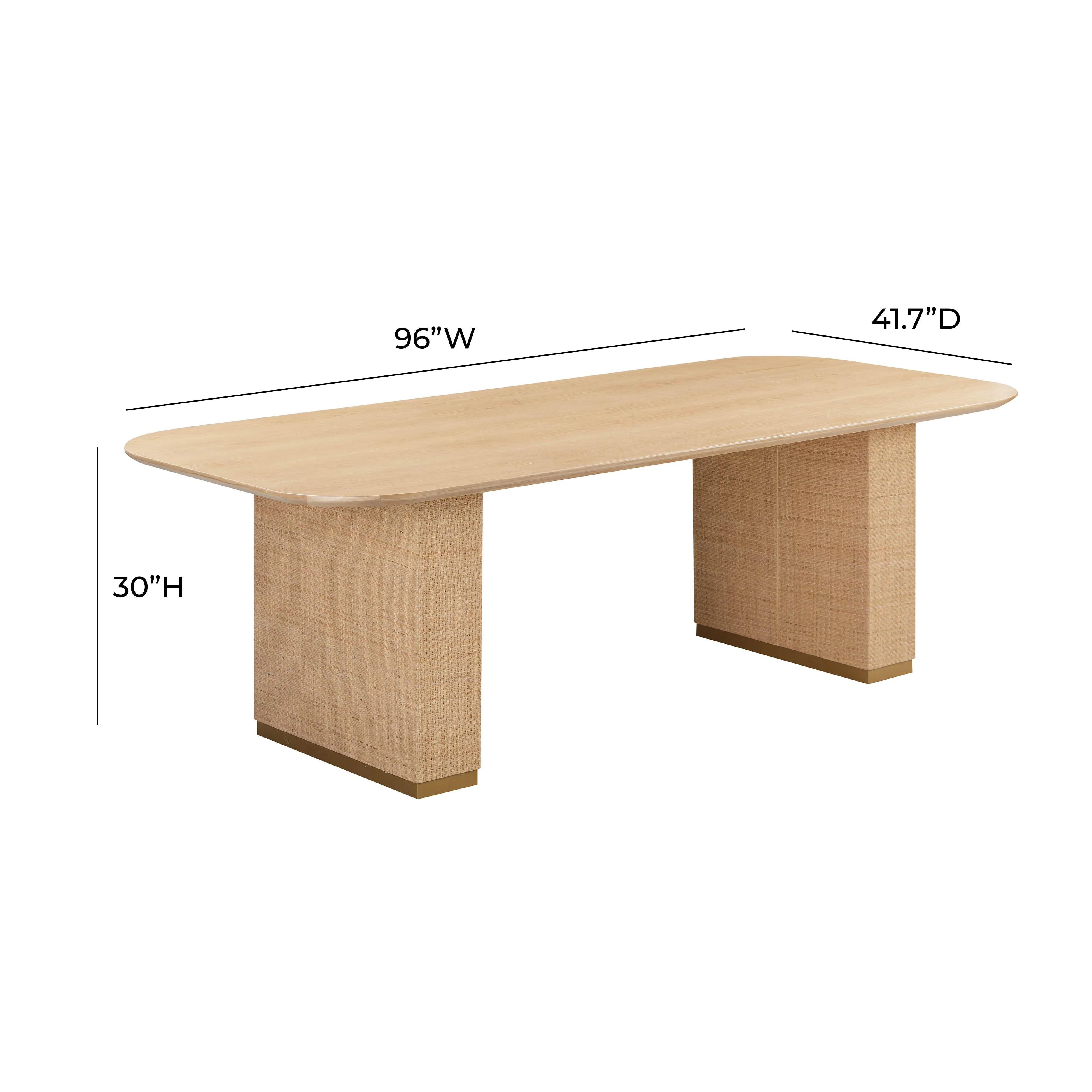 Akiba 96" Rectangular Dining Table - Image 8