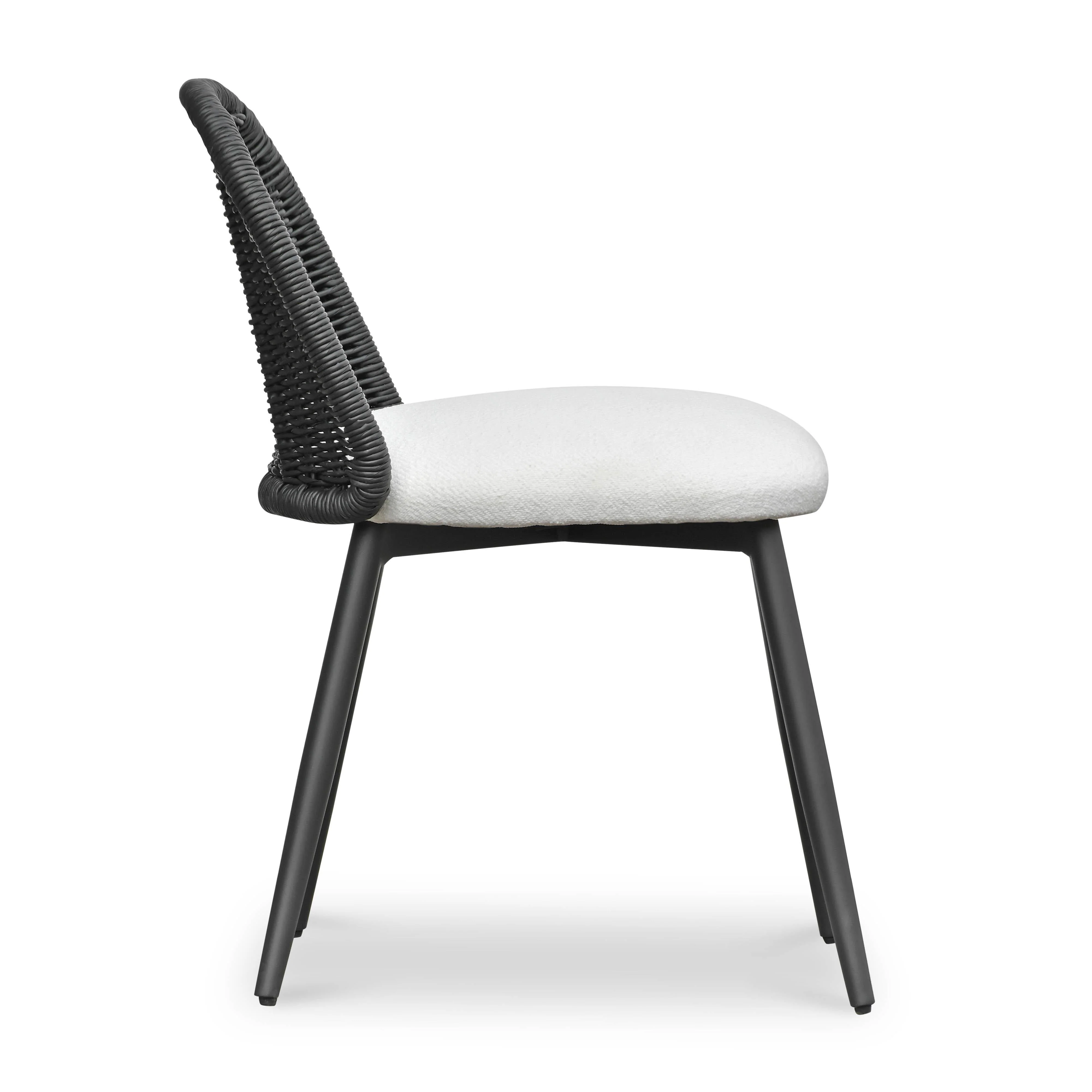 Alexa Rattan Performance Fabric Dining Chair - Image 4