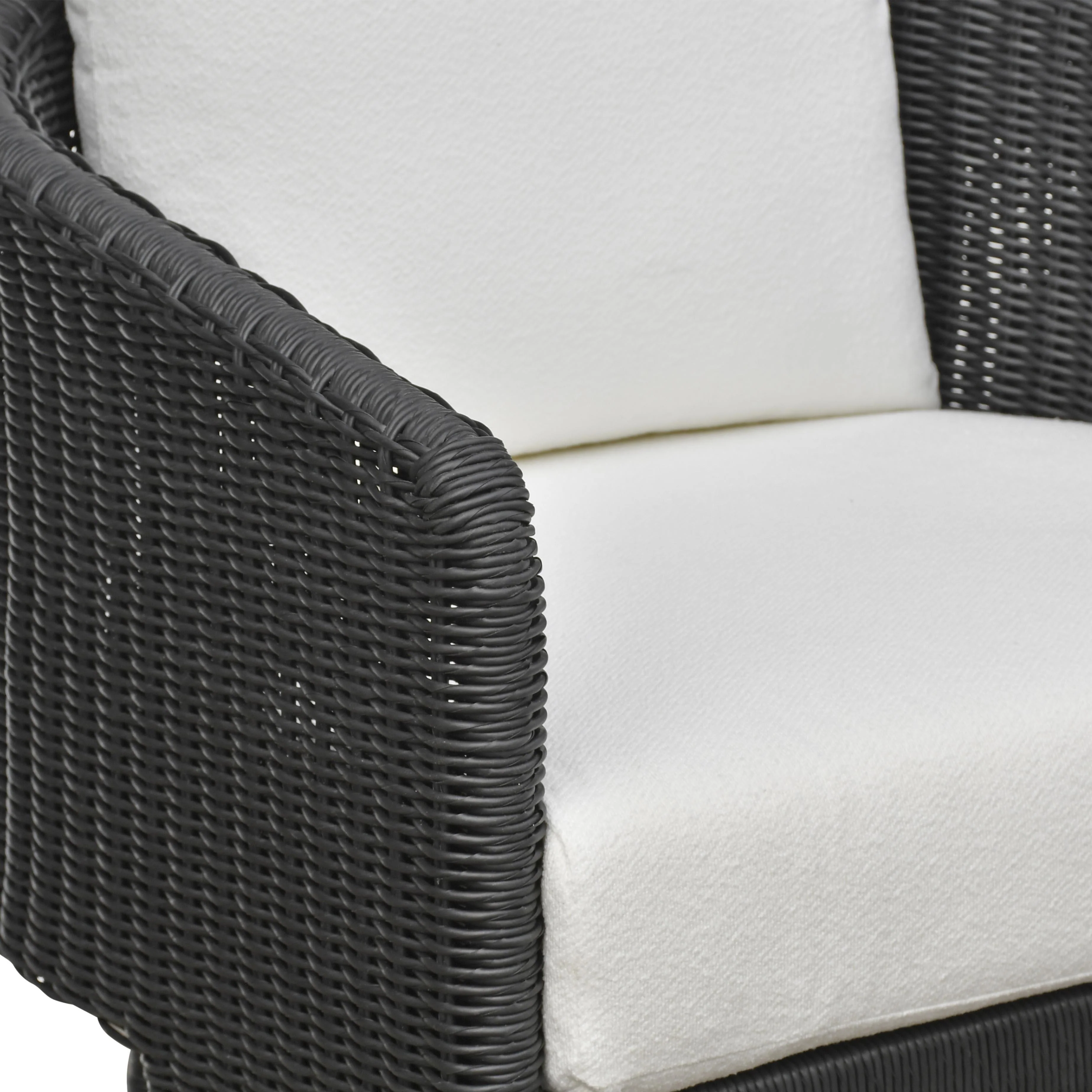 Alexa Rattan Performance Fabric Outdoor Armchair - Image 6