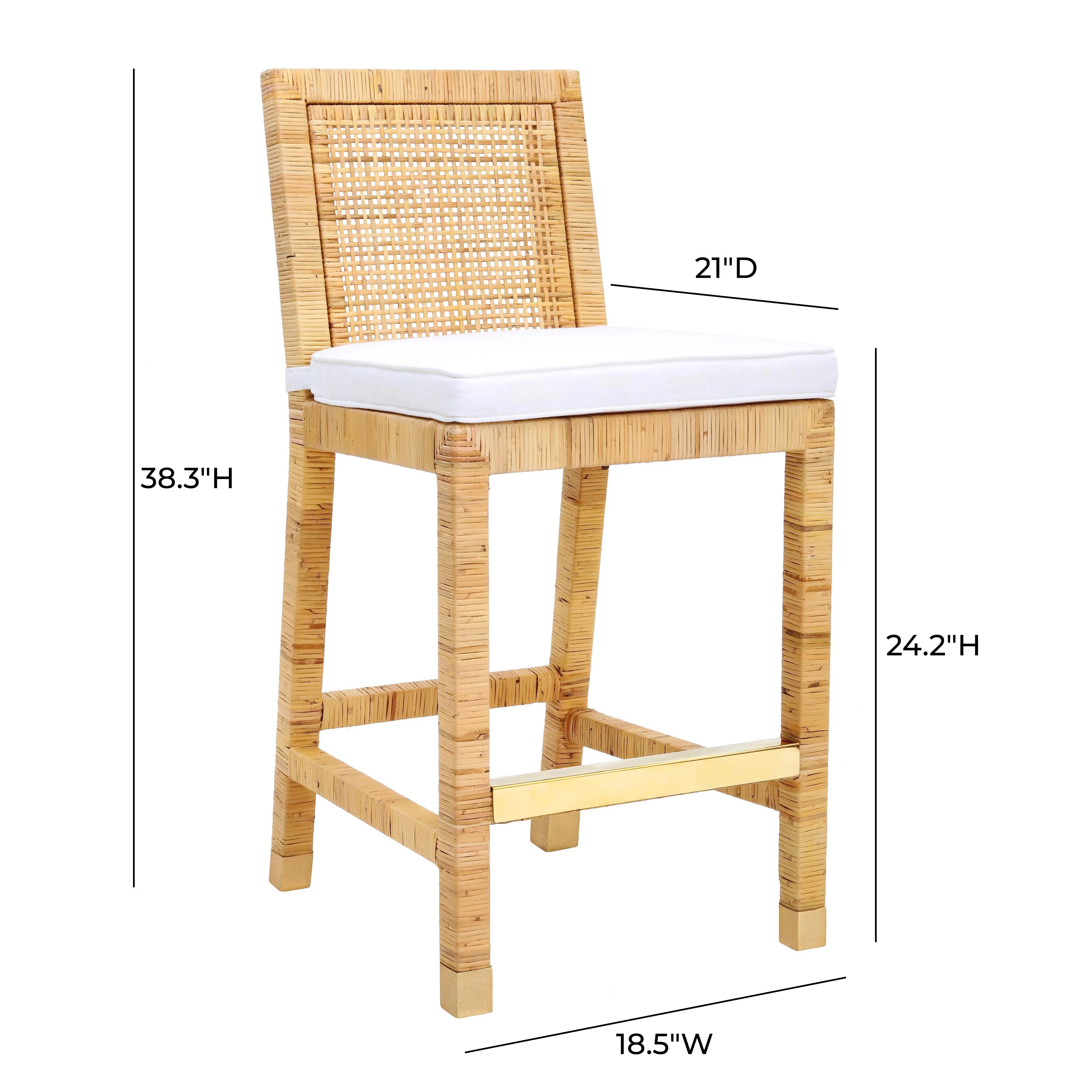 Amara Rattan Counter Stool - Image 9