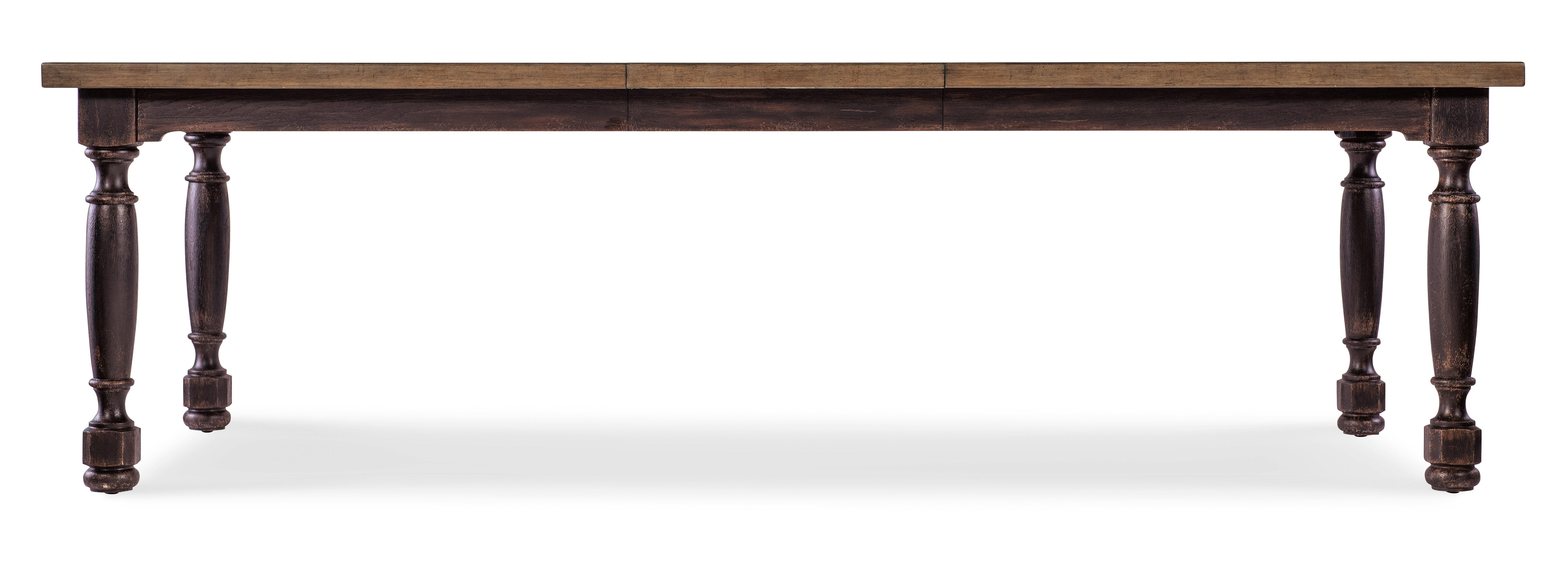 Americana Leg Dining Table w/1-22in leaf - Molasses - Image 4