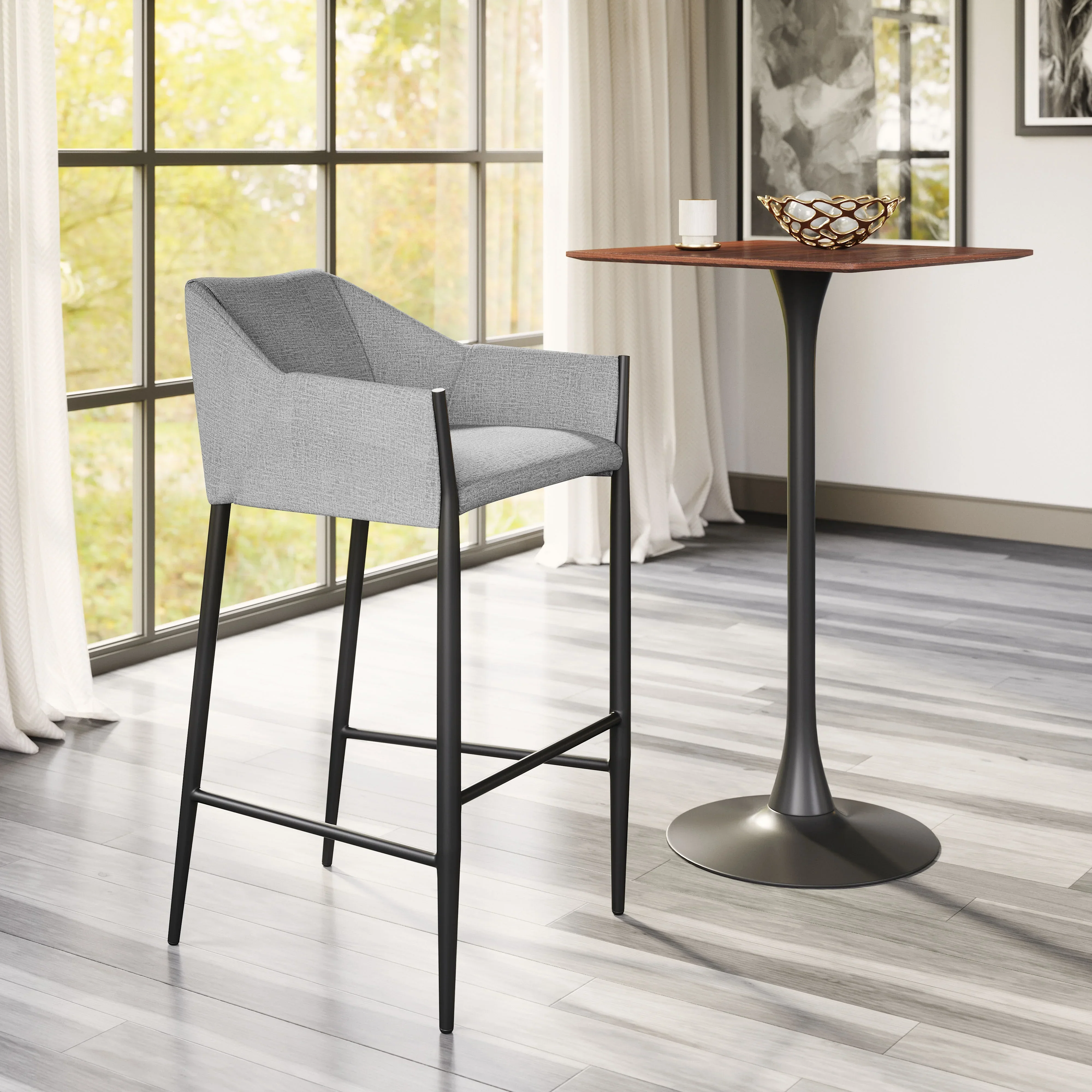 Andover Barstool Slate Gray - Image 2