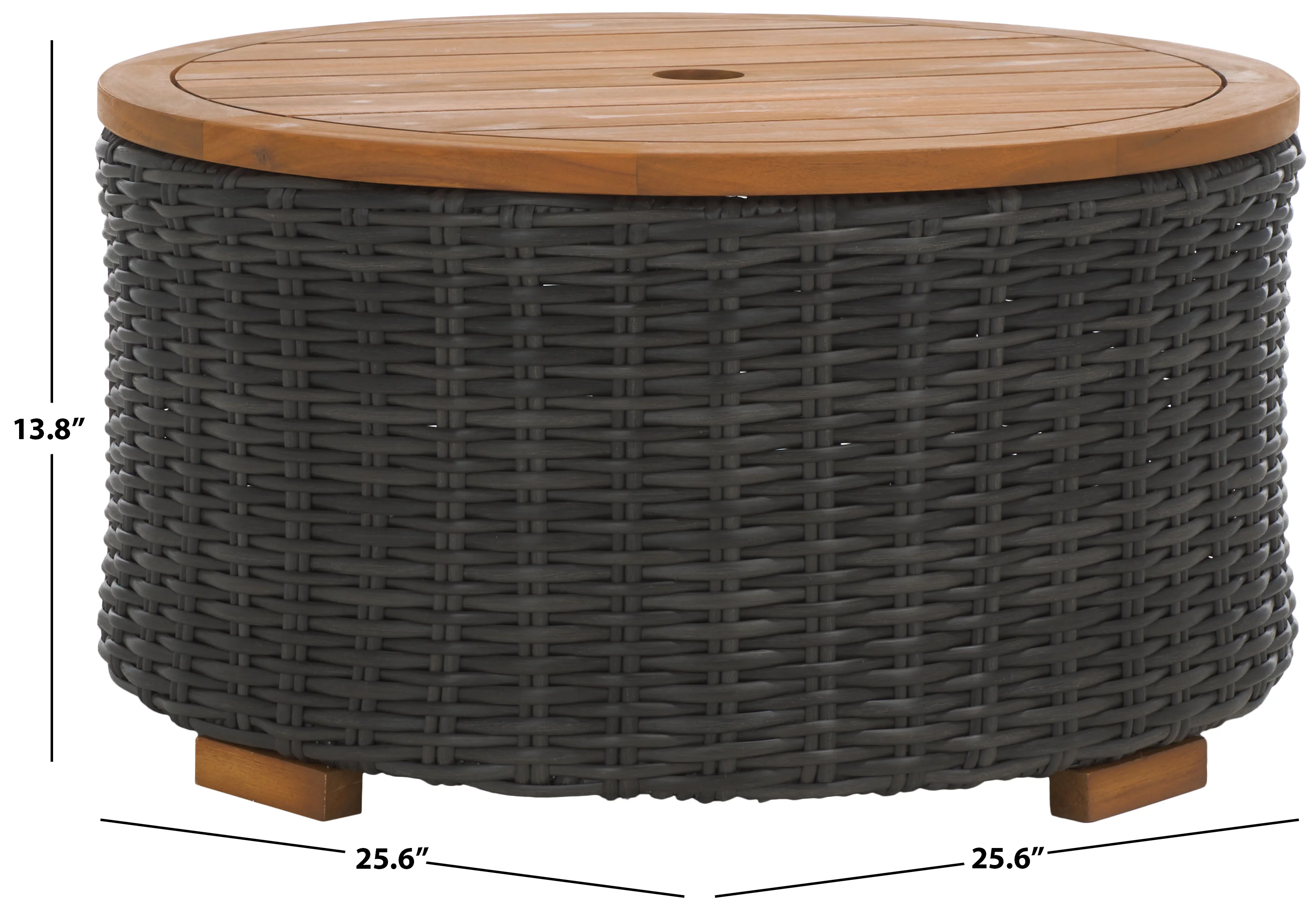 Anguilla Wicker Coffee Table - Image 17