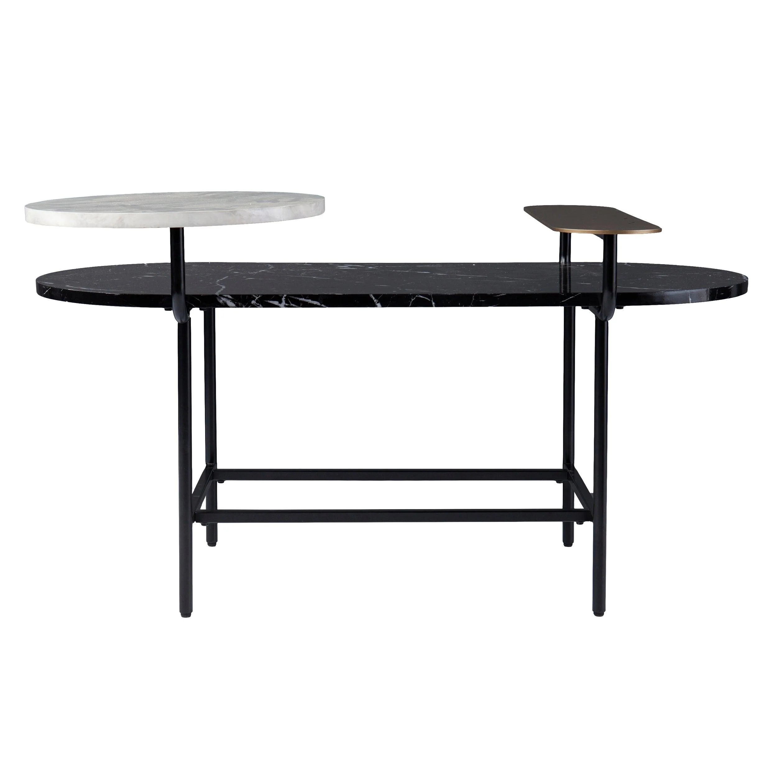 Arcklid Faux Marble Cocktail Table w/ Storage - Image 6