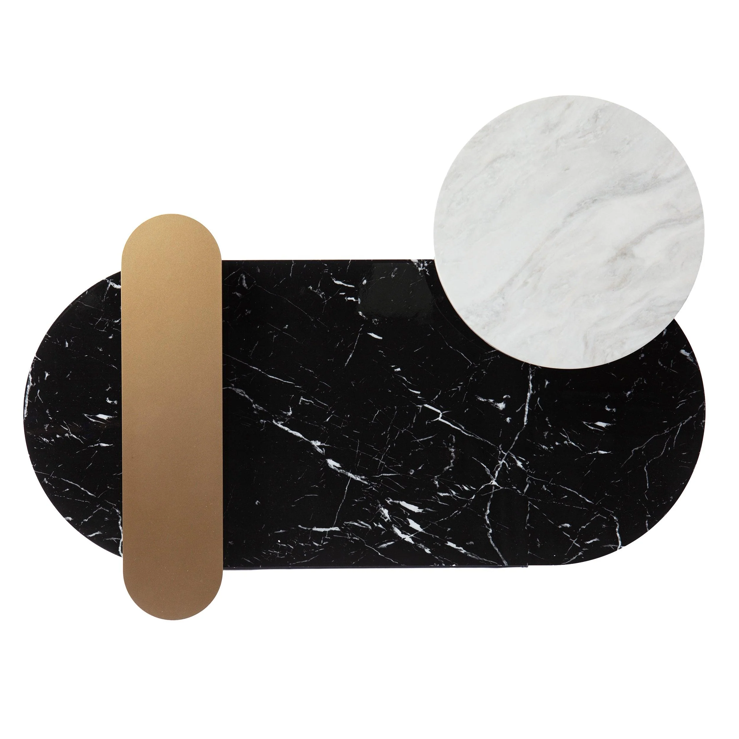 Arcklid Faux Marble Cocktail Table w/ Storage - Image 8