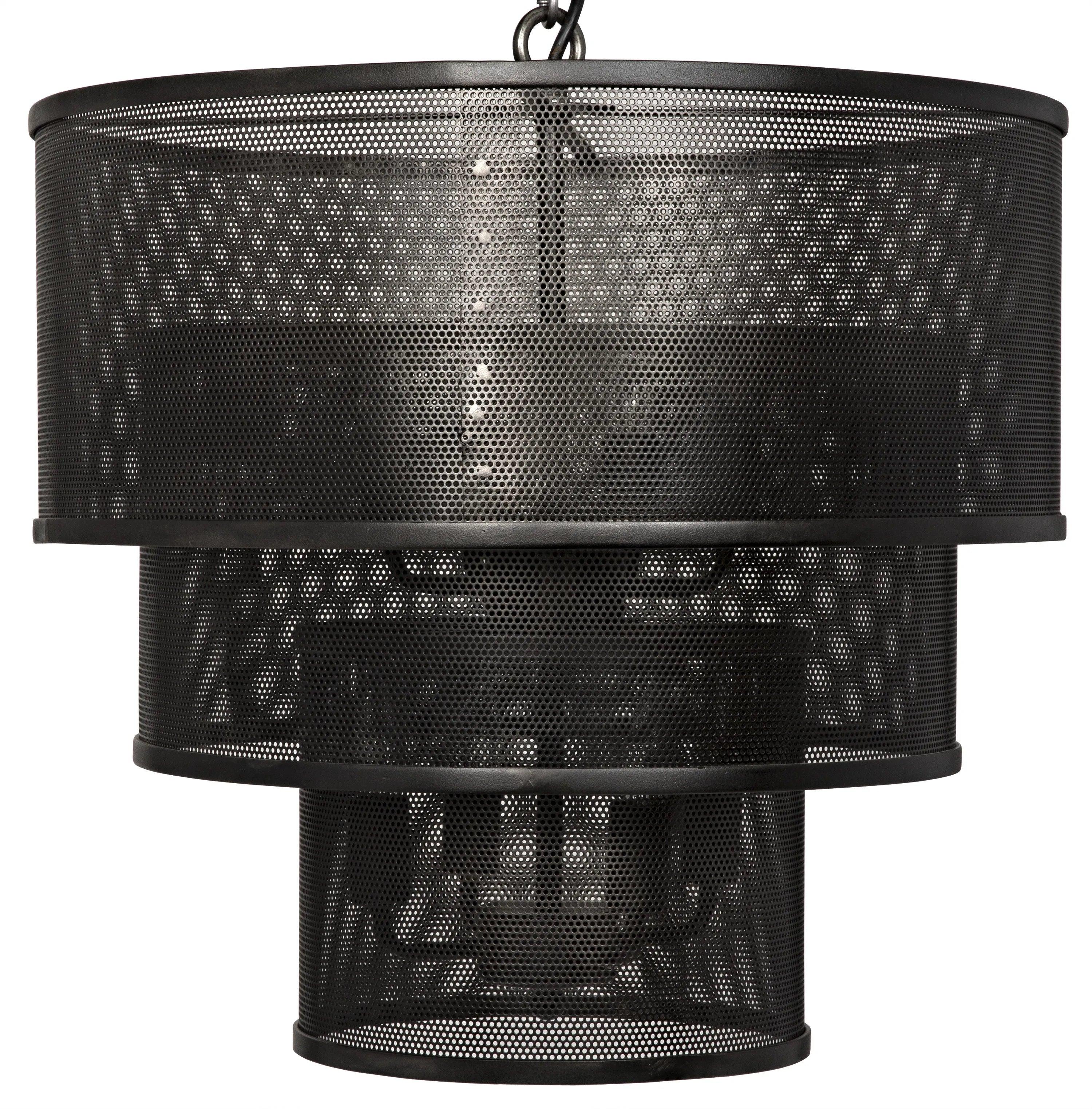 Arena Pendant, Black Steel