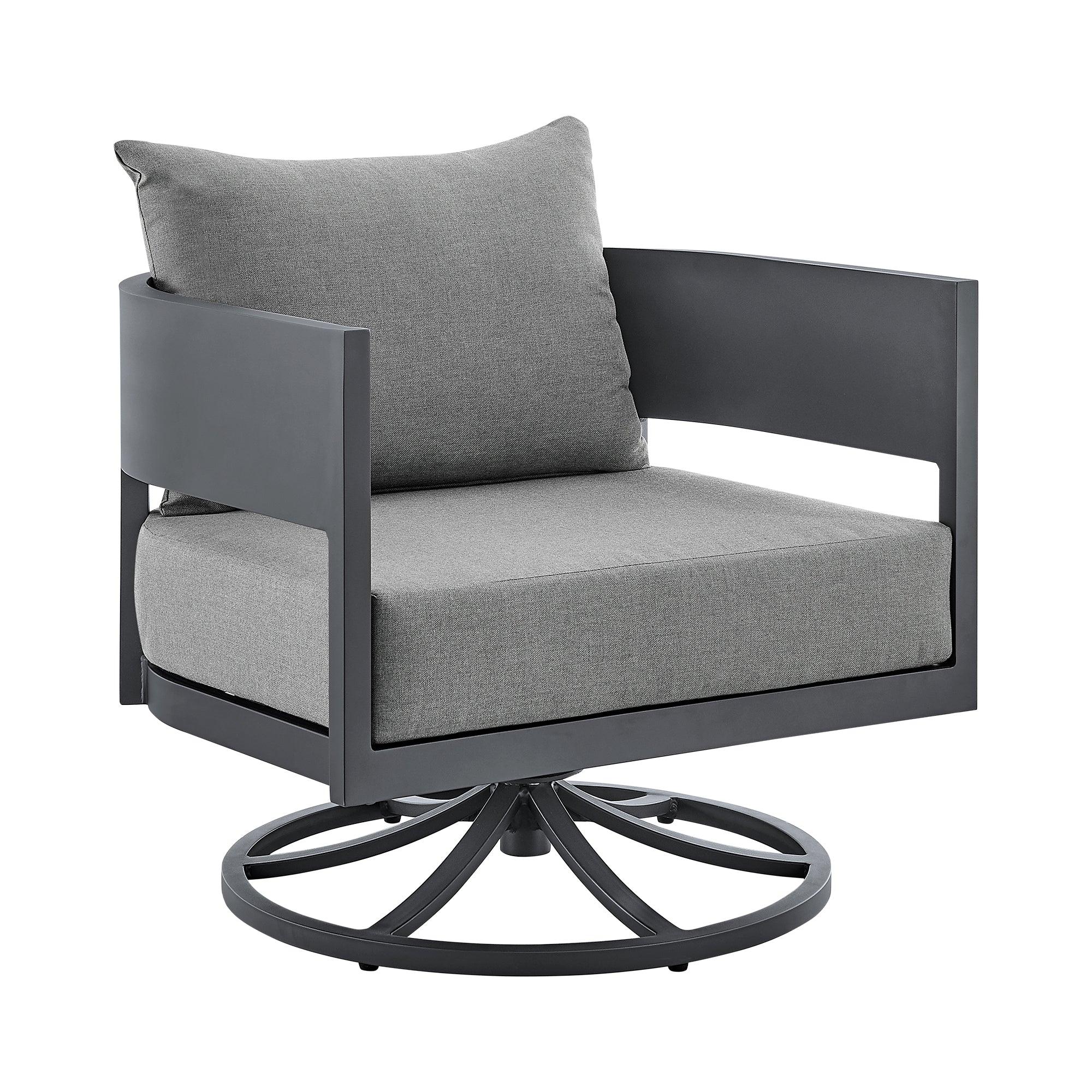 Argiope 3 Piece Patio Outdoor Swivel Seating Set - Image 3