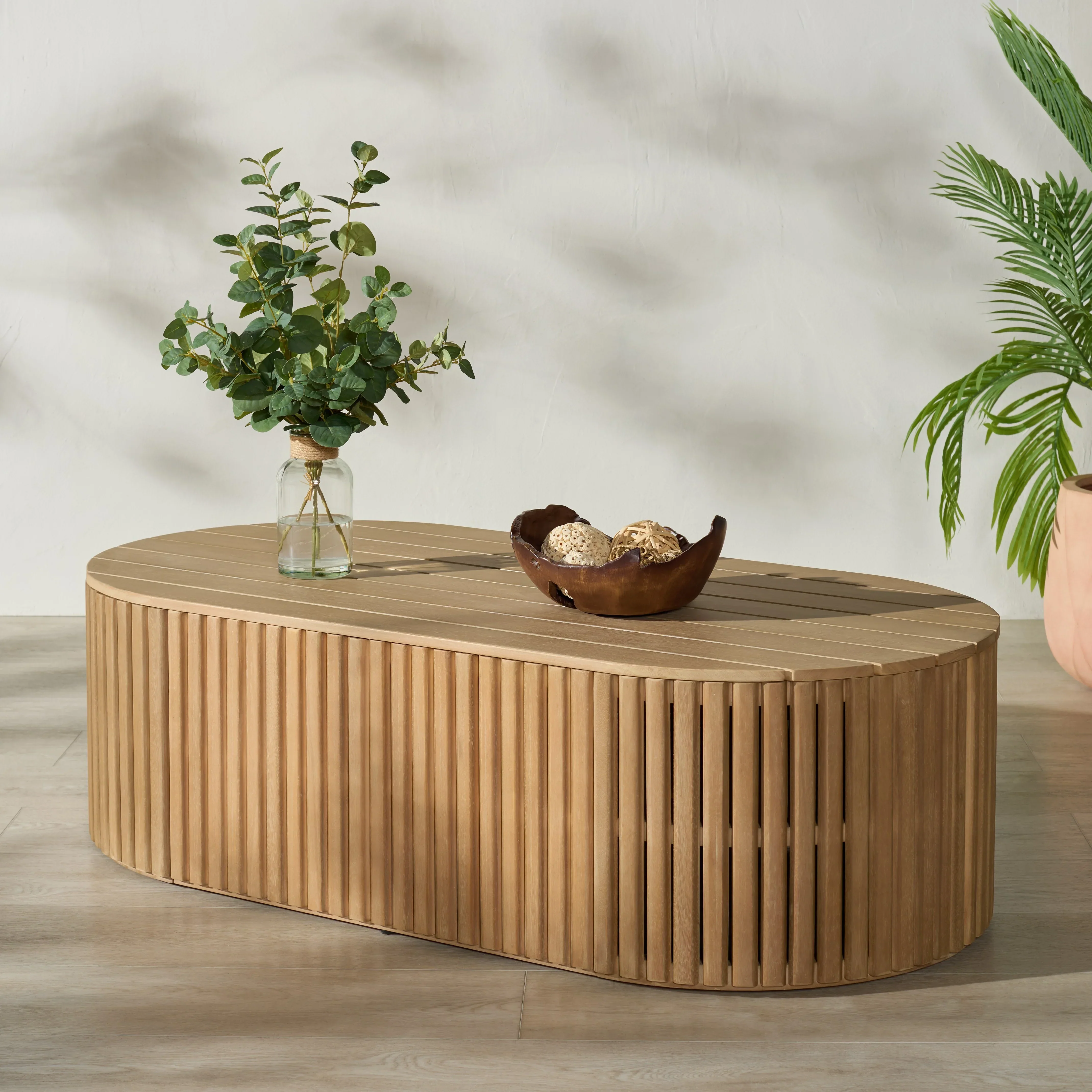 Arielle Eucalyptus Wood Coffee Table - Image 9