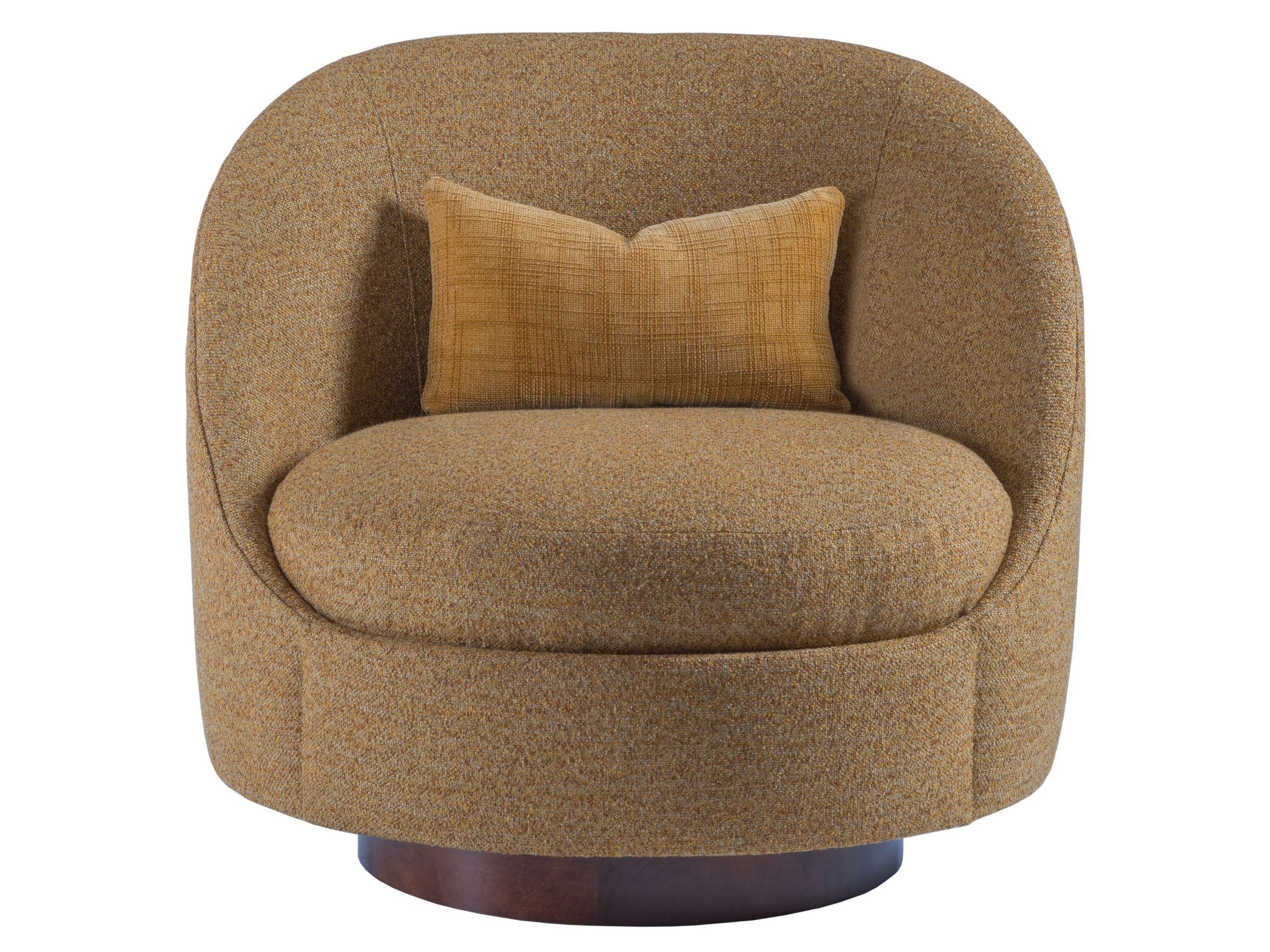 Genevieve Upholstered Swivel Chair - Image 9