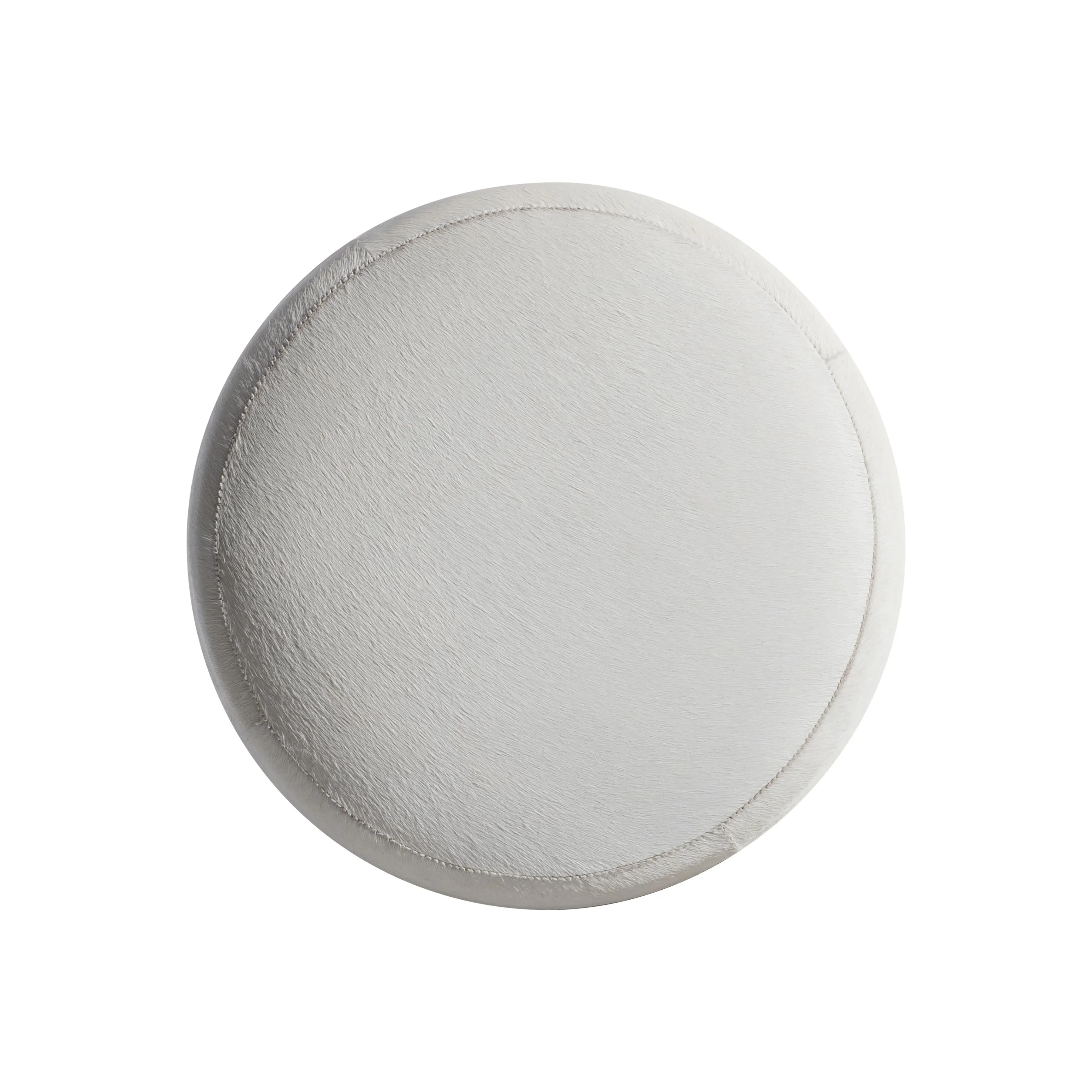 Ash Leather Ottoman - Image 3