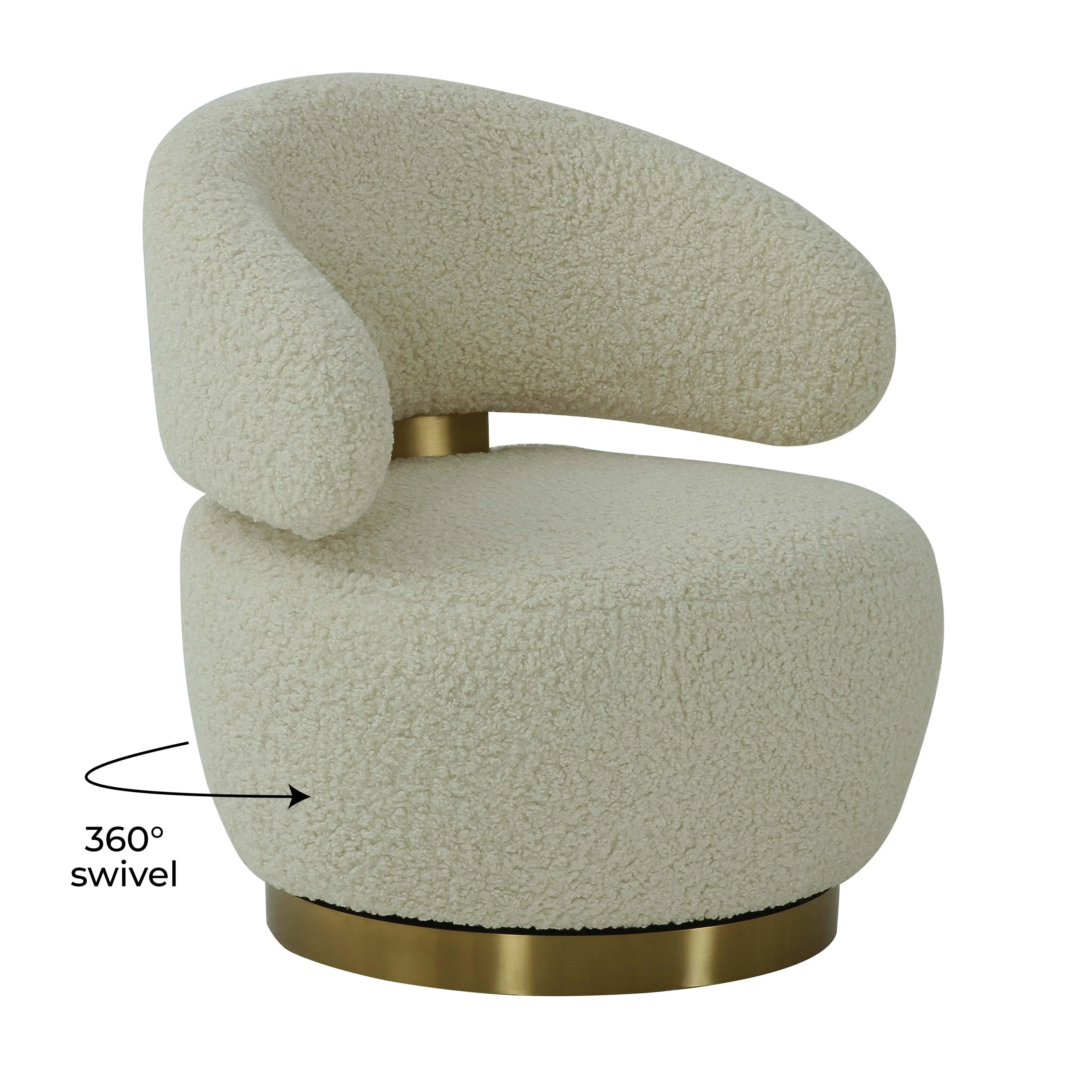 Austin Faux Shearling Chair - Image 6