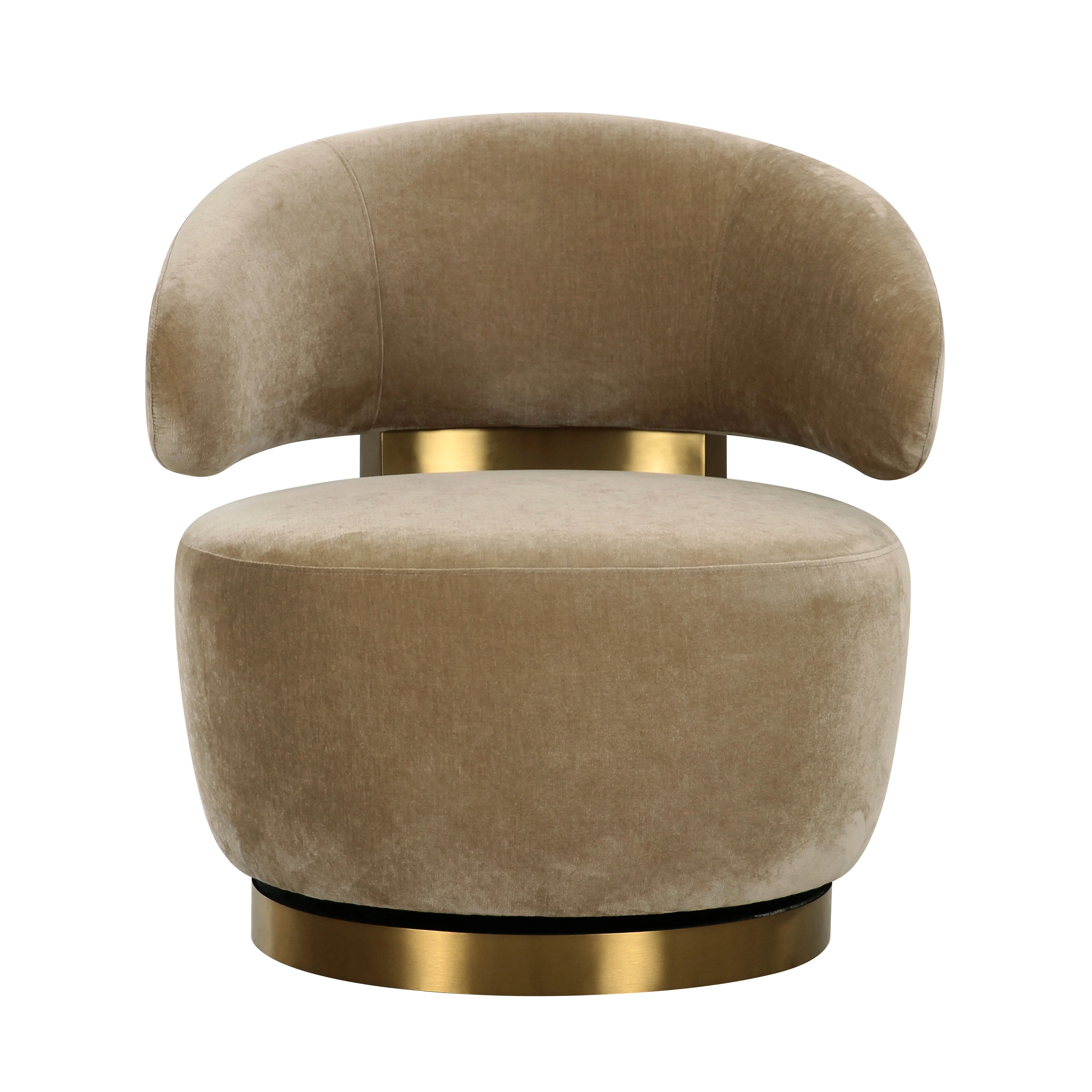 Austin Upcycled Contract-Grade Fabric Swivel Accent Chair - Image 3