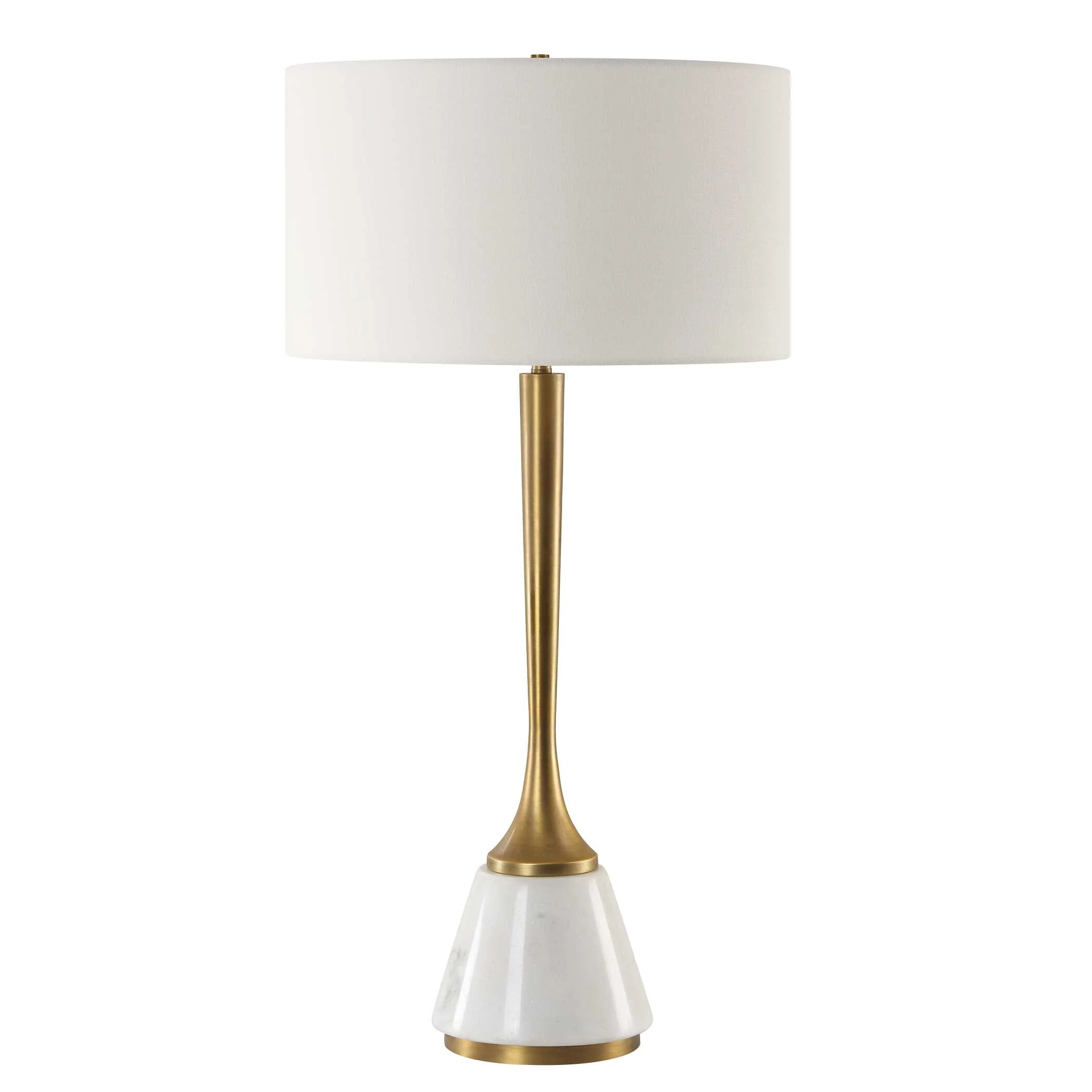 Avola White Marble Table Lamp - Image 4