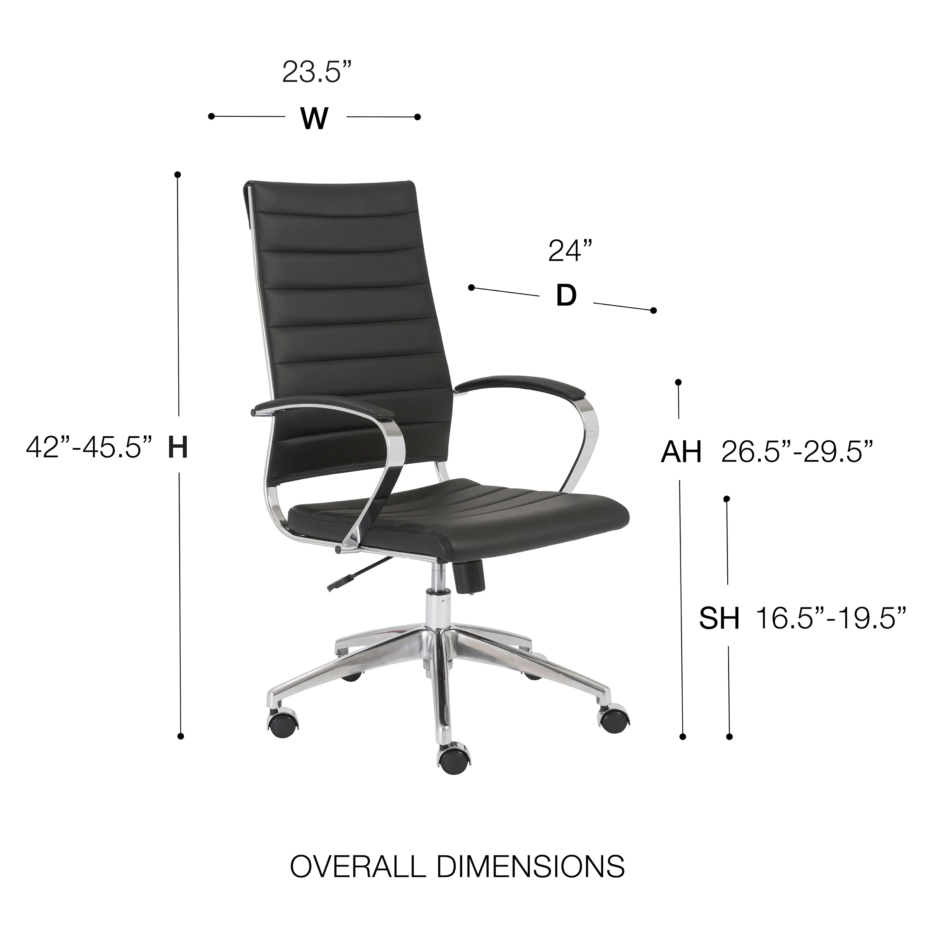 Axel High Back Office Chair - Image 6