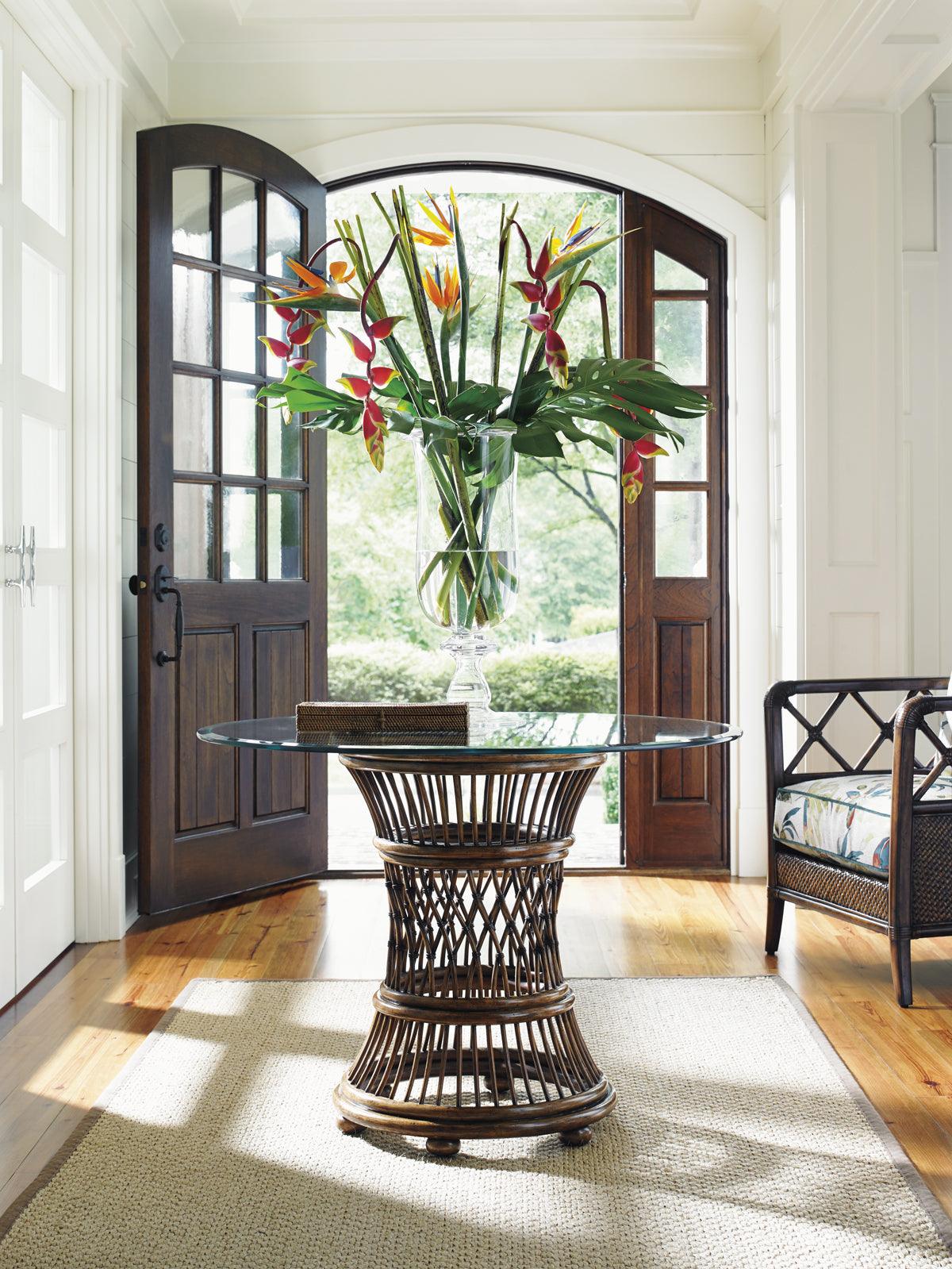 Bali Hai Aruba Dining Table With 36 Inch Glass Top - Image 2