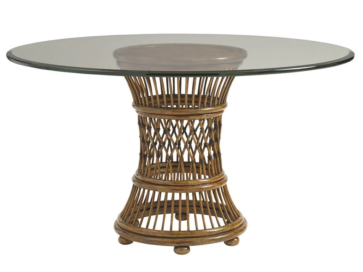 Bali Hai Aruba Dining Table With 48 Inch Glass Top