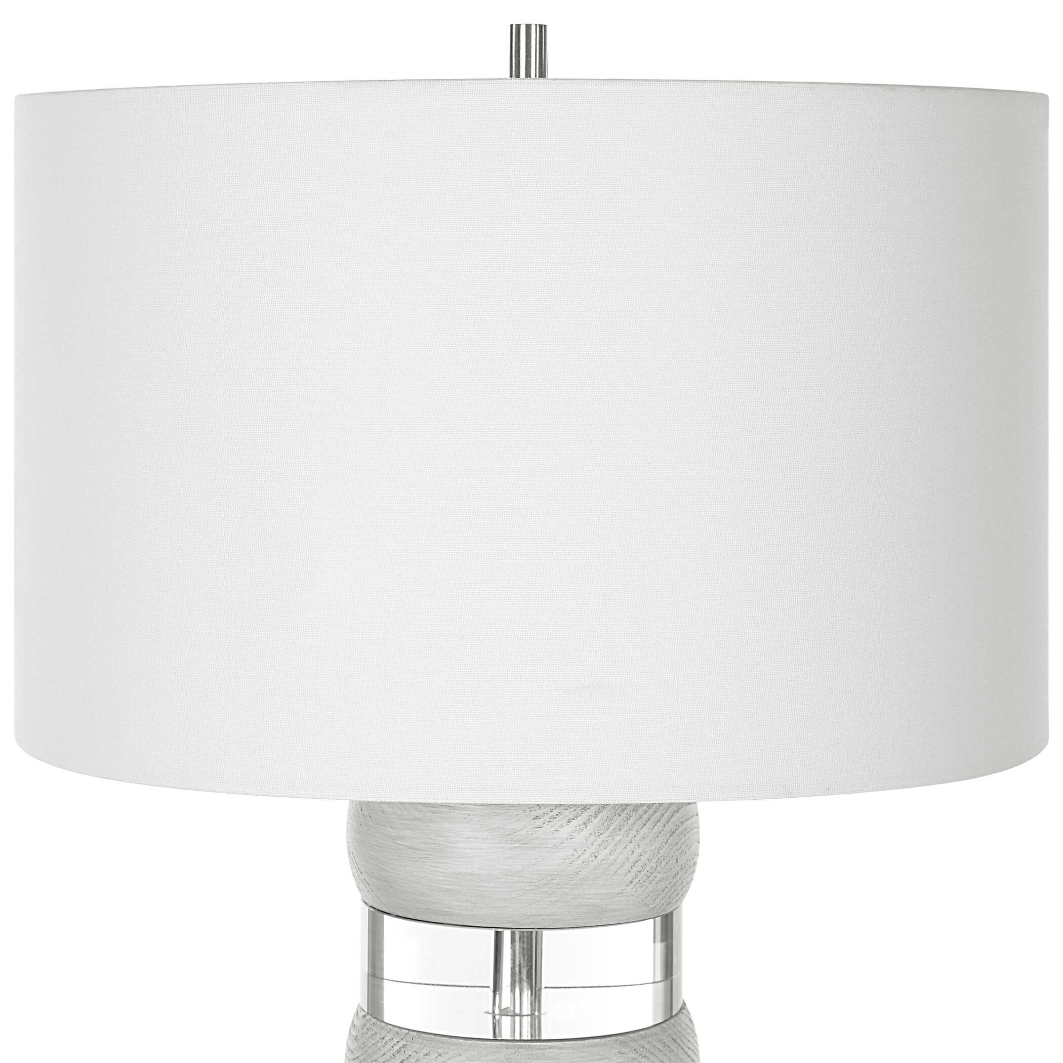 Band Together Crystal & Wood Table Lamp - Image 5