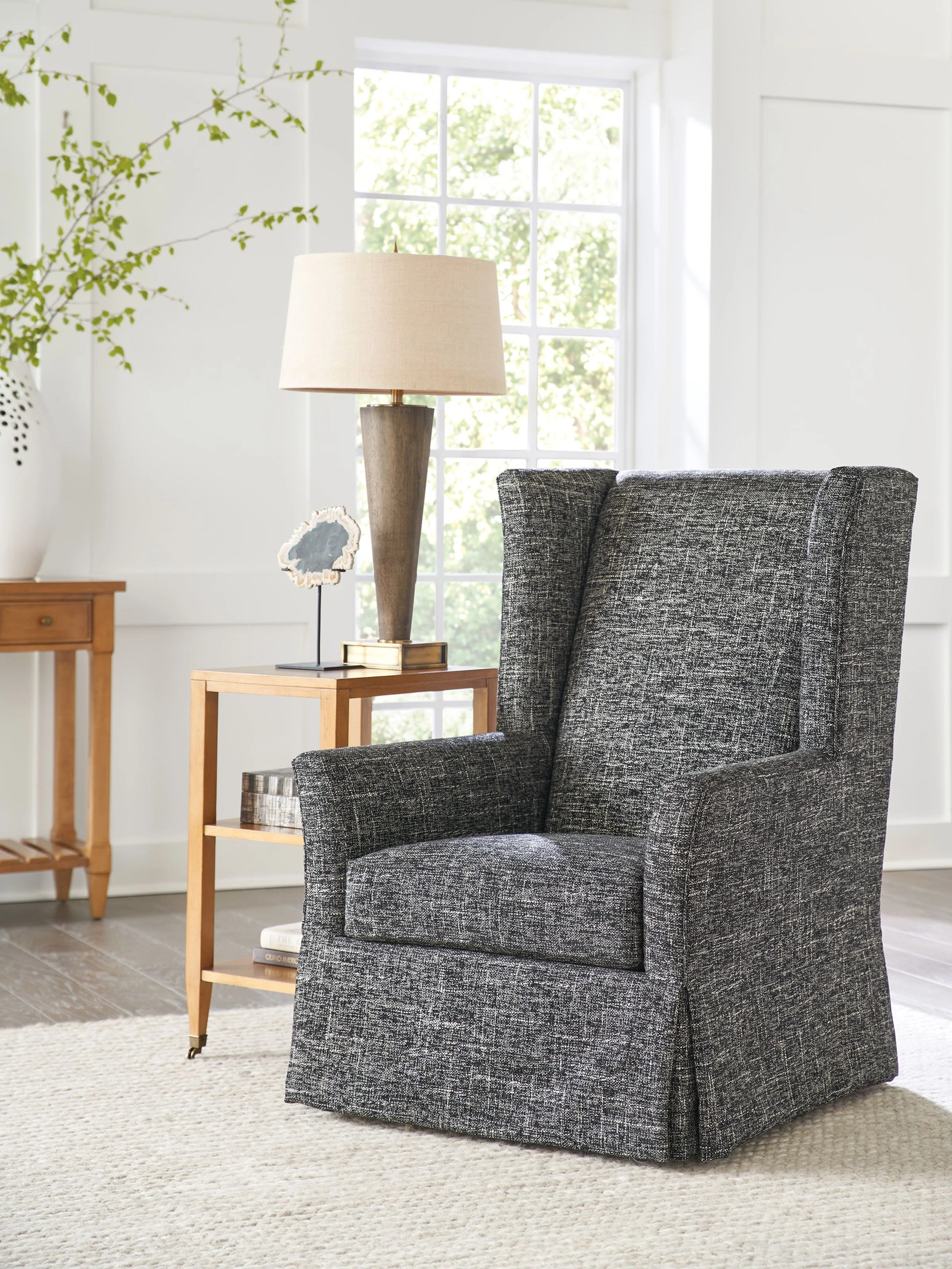 El Moro Upholstered Swivel Chair - Image 3