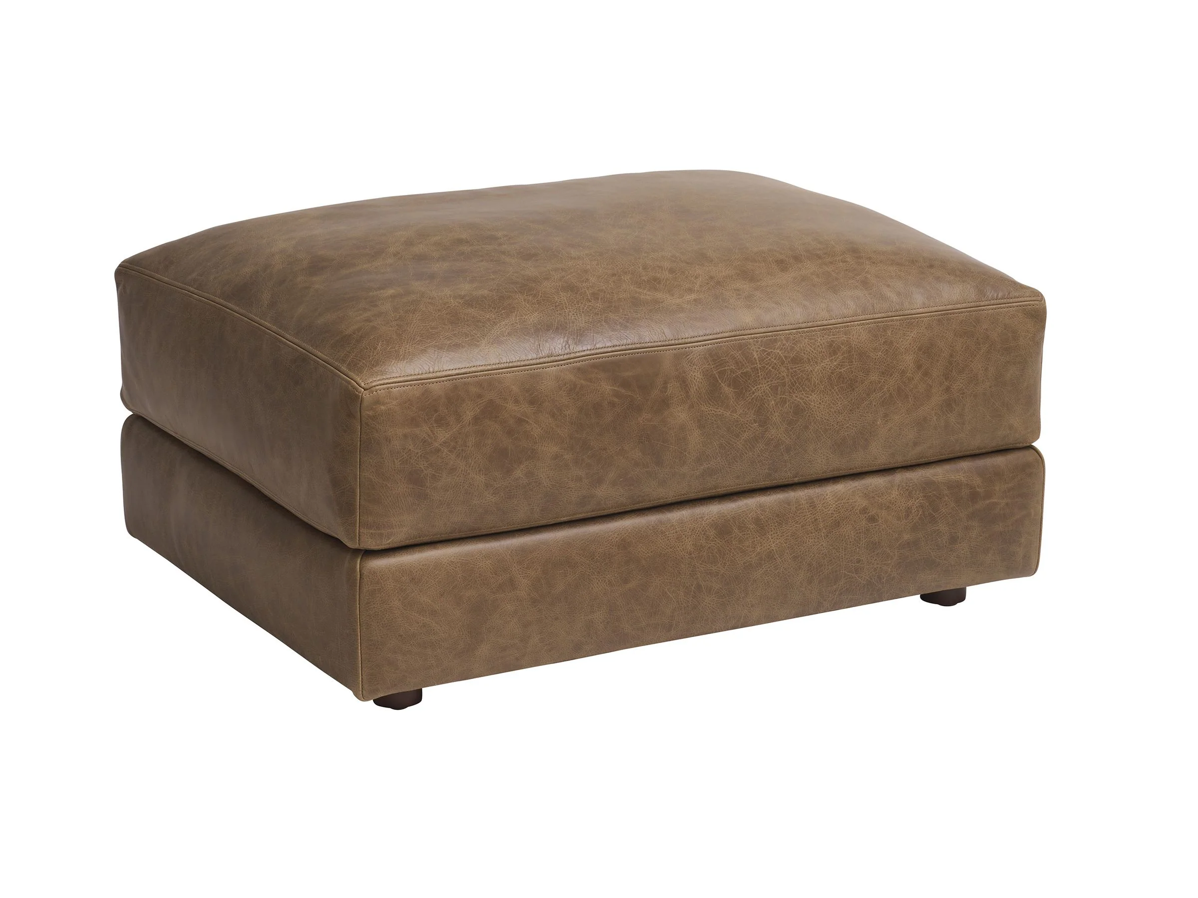 Millington Leather Ottoman