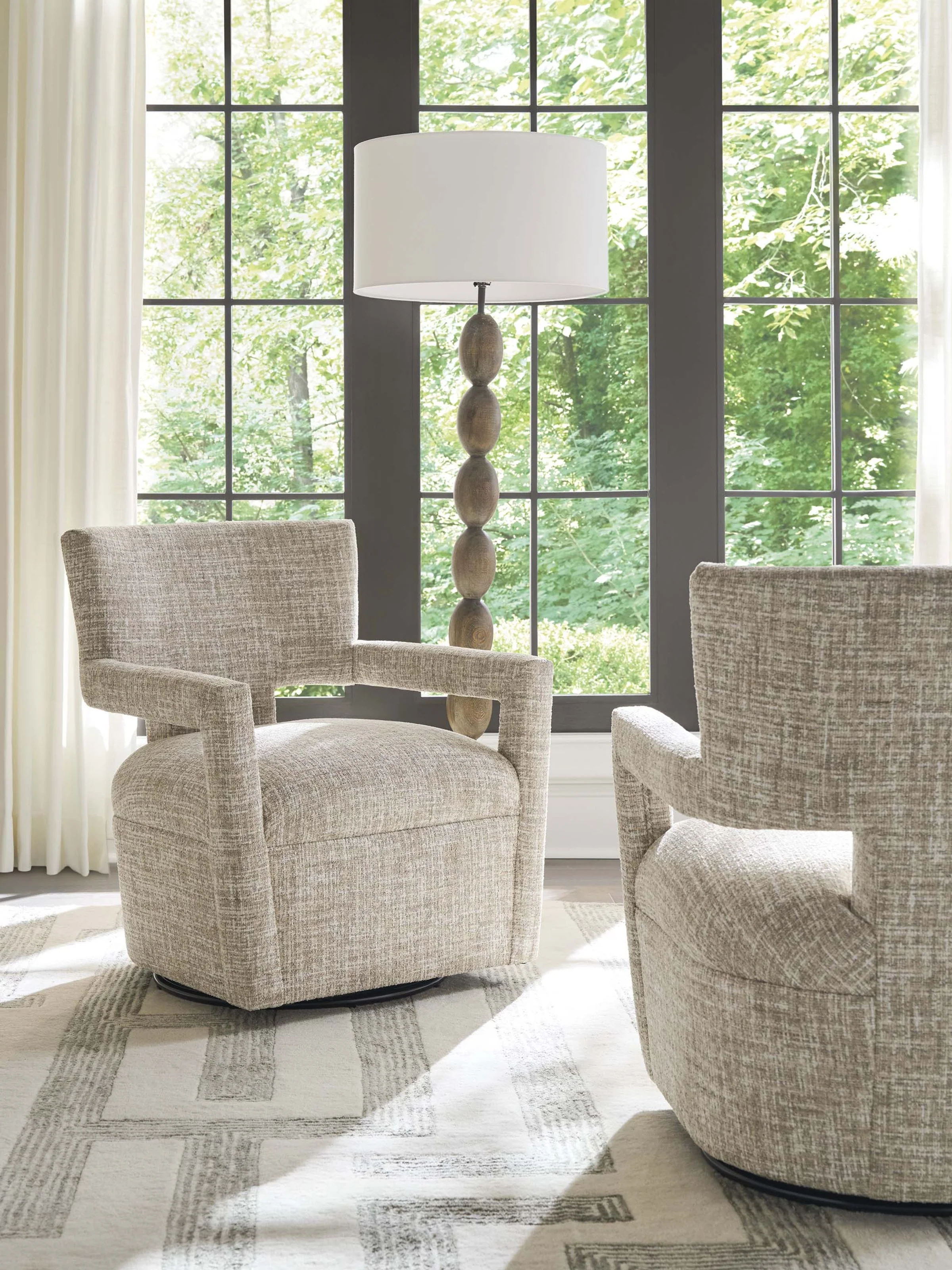 Woodside Upholstered Swivel Chair - Image 3
