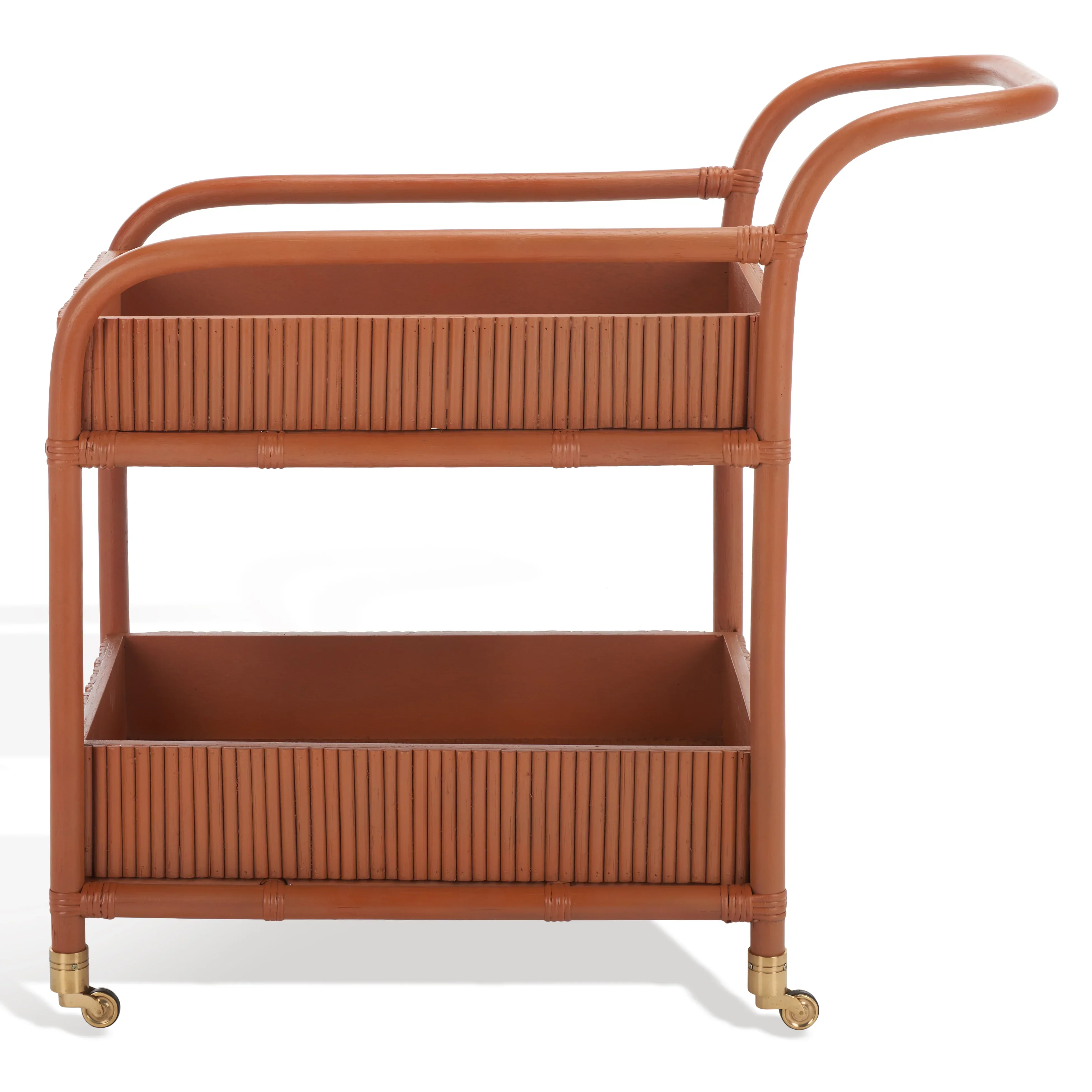 Barnette Rattan Pole Bar Cart