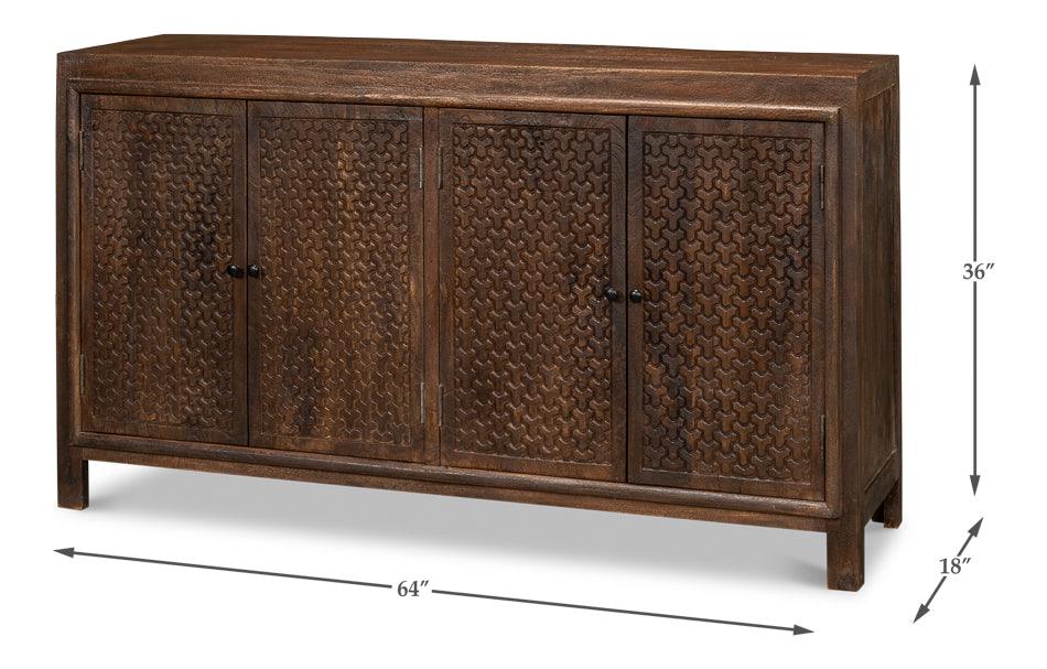 Battle Chainmail 4 Door Sideboard - Image 9
