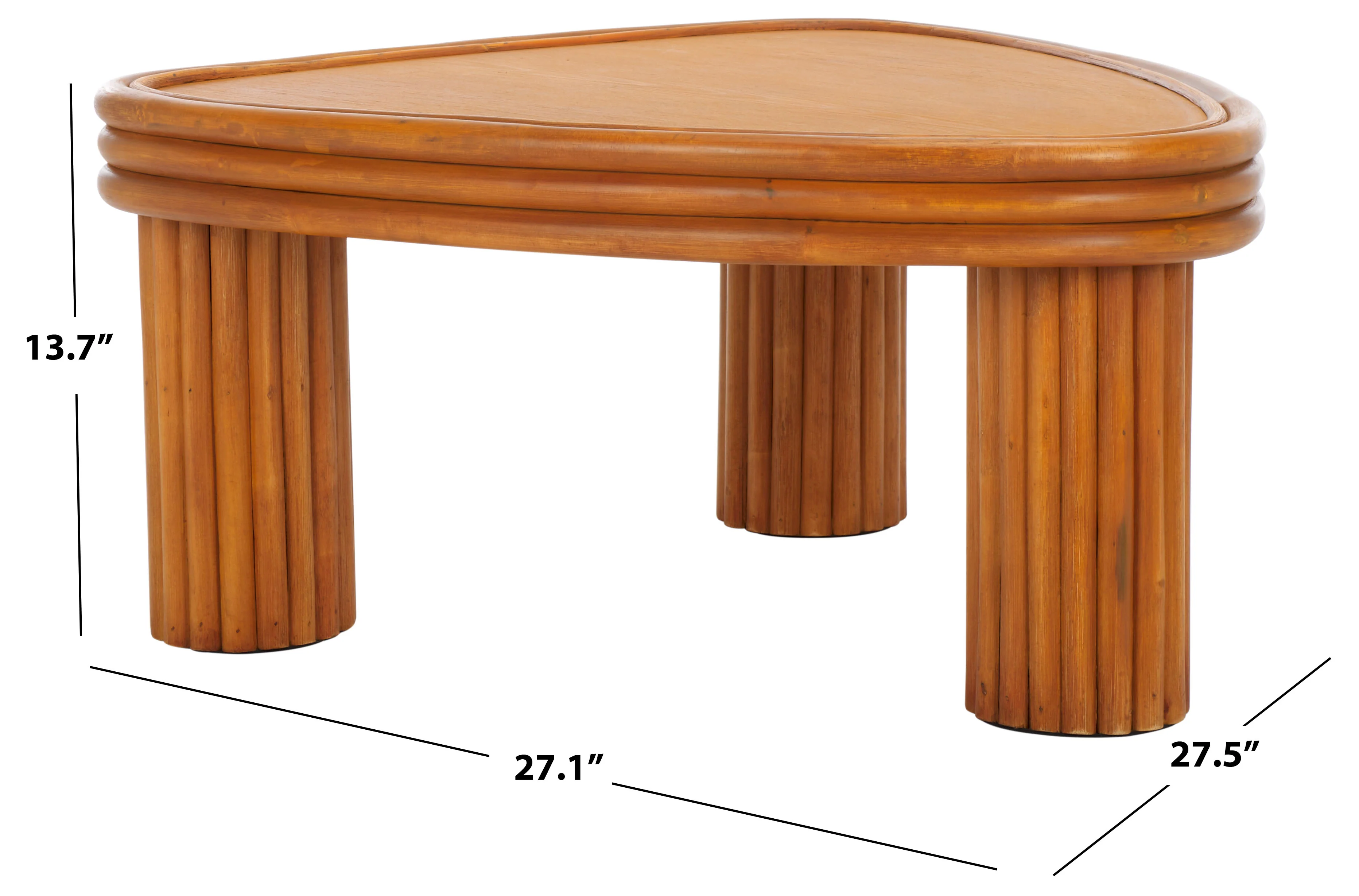 Bayard Rattan Triangle Coffee Table - Image 8