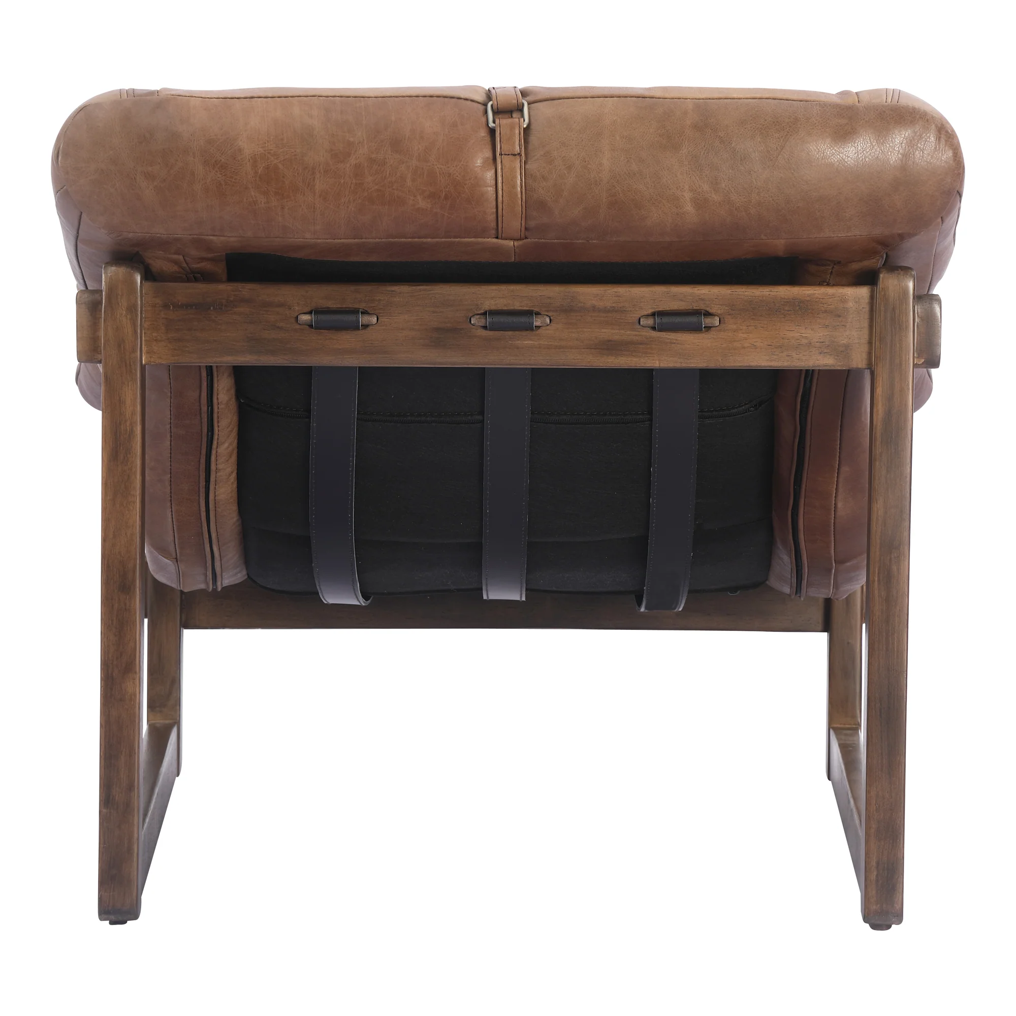 Bellos Accent Chair Open Road Brown Leather - Image 5