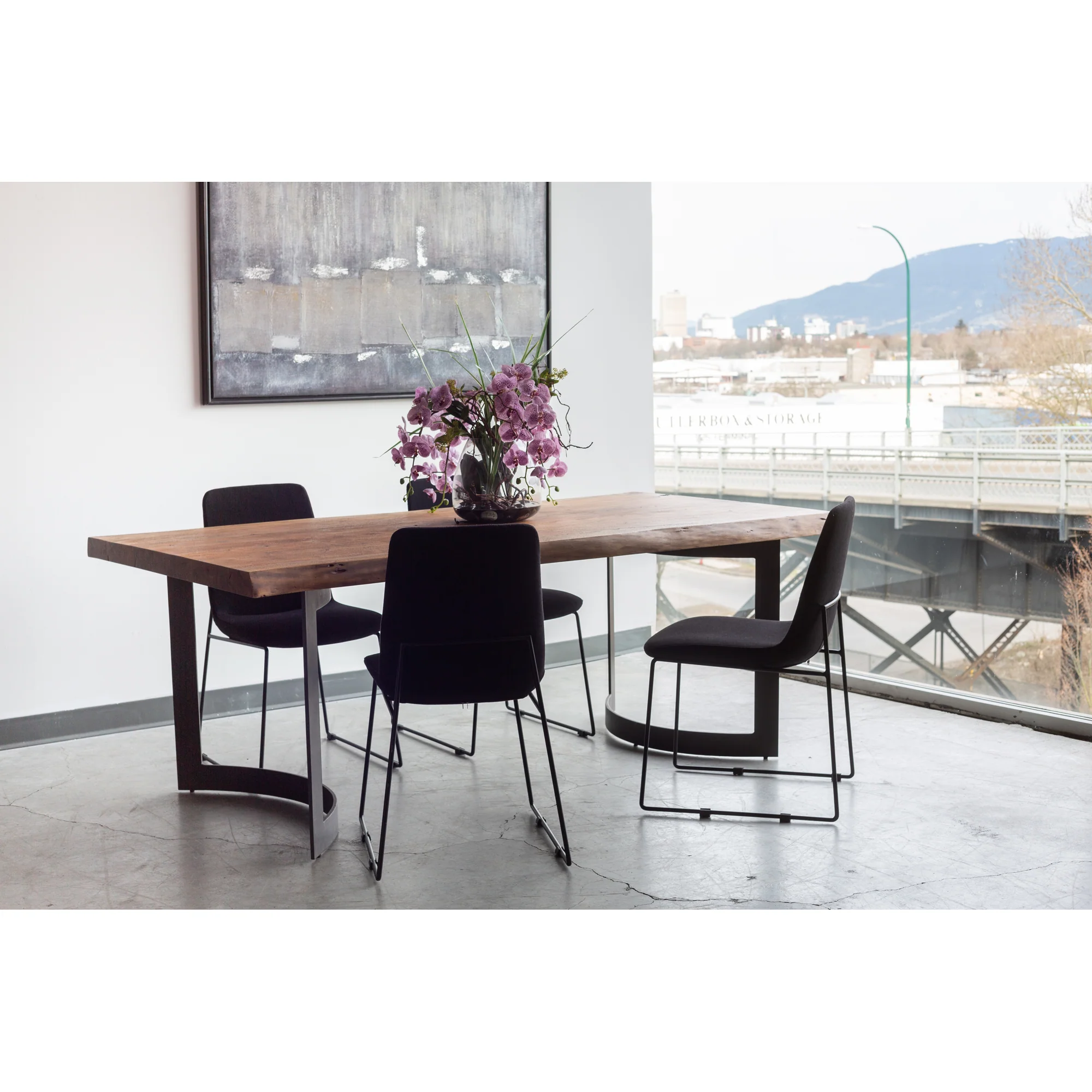 Bent Dining Table Extra Small Smoked - Image 2
