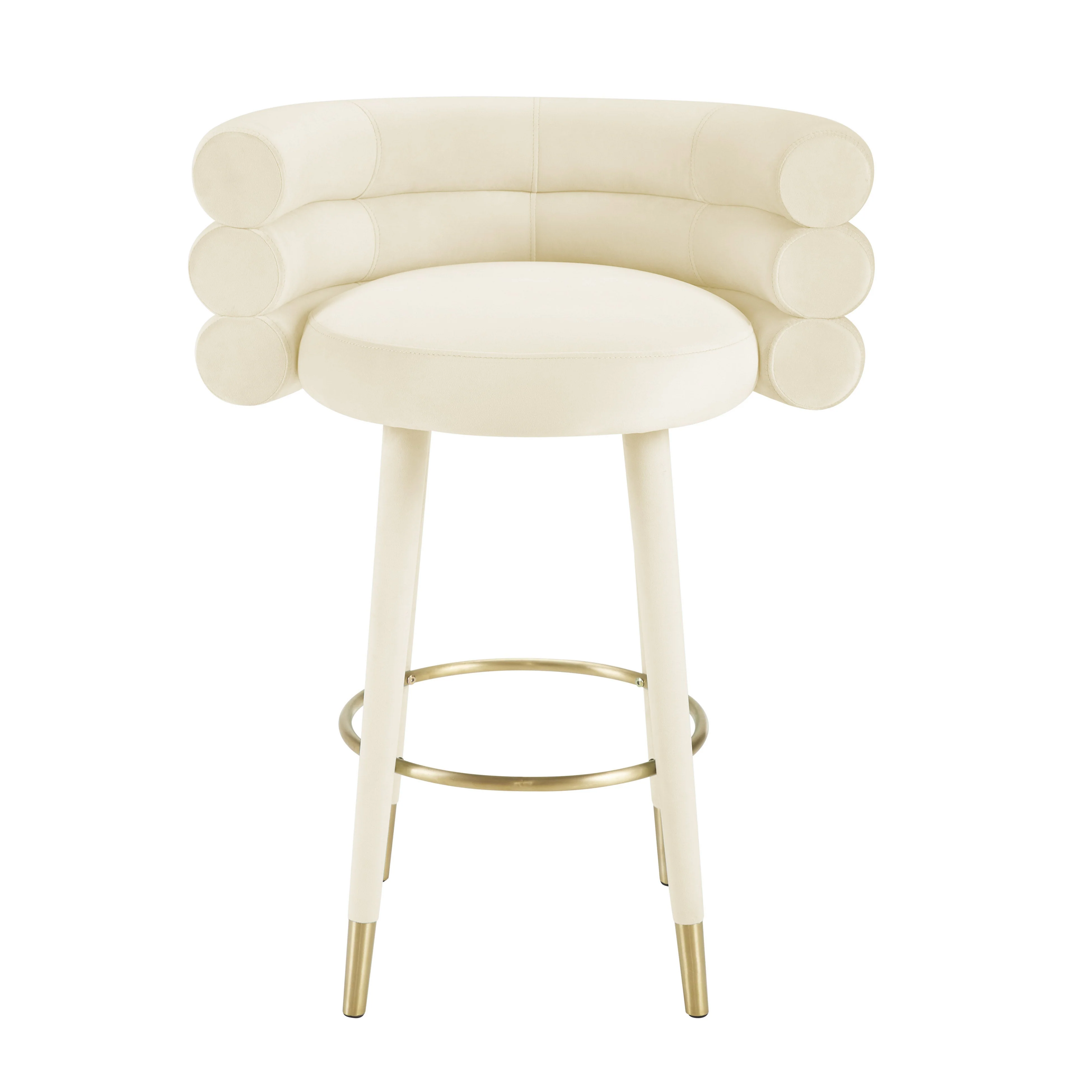 Betty Performance Velvet Stool - Image 3