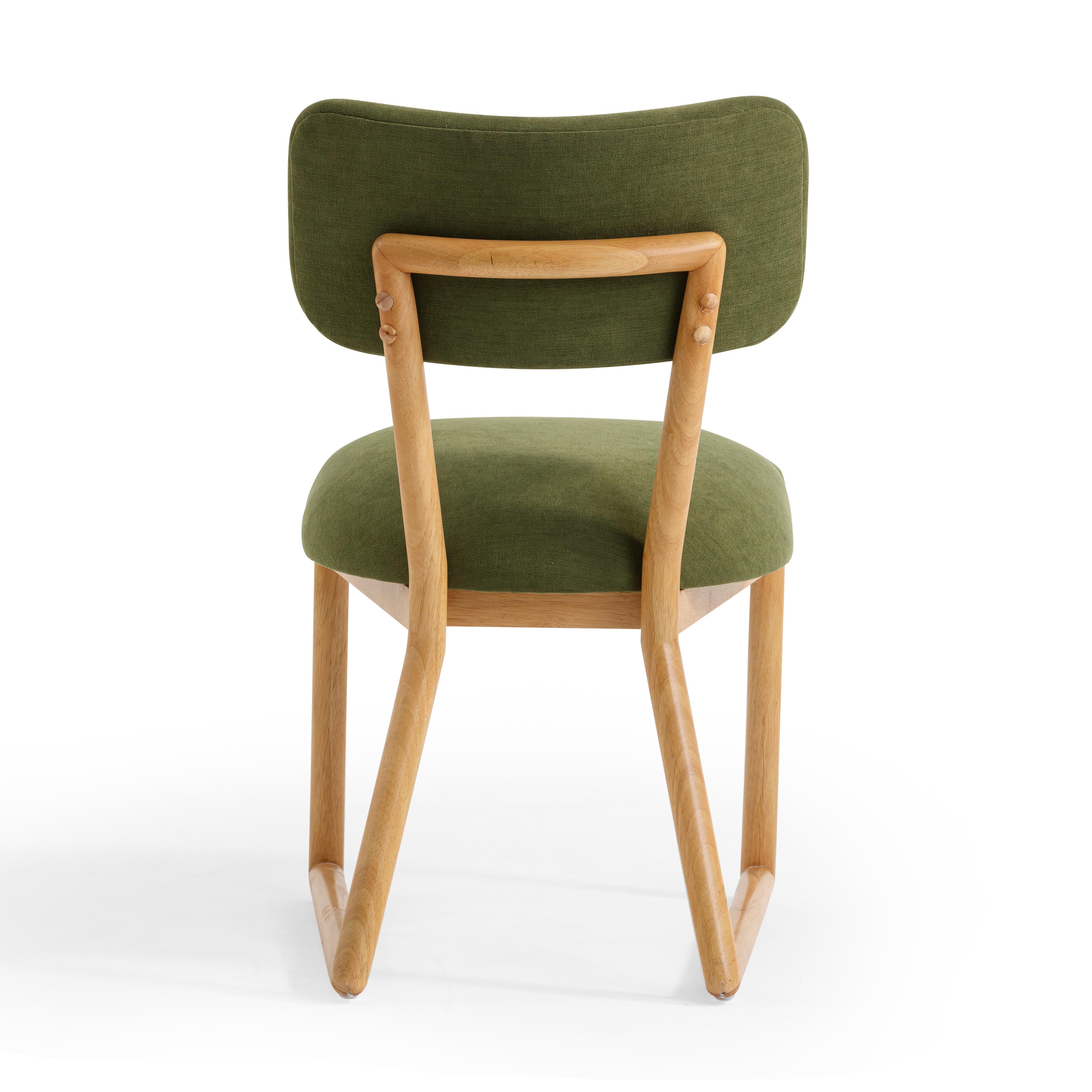 Bobbie Upcycled Performance Fabric Dining Chair - Image 11