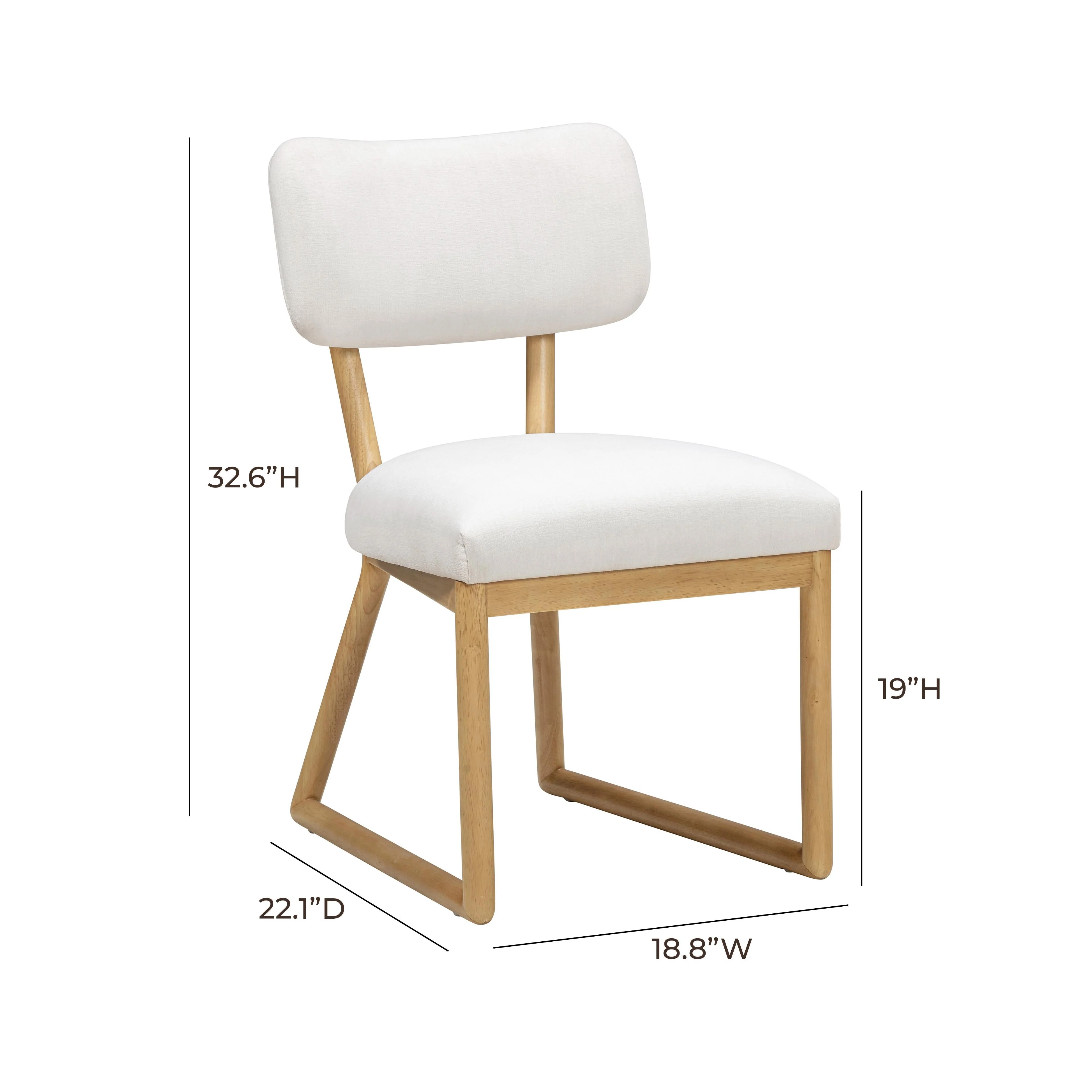 Bobbie Upcycled Performance Fabric Dining Chair - Image 6