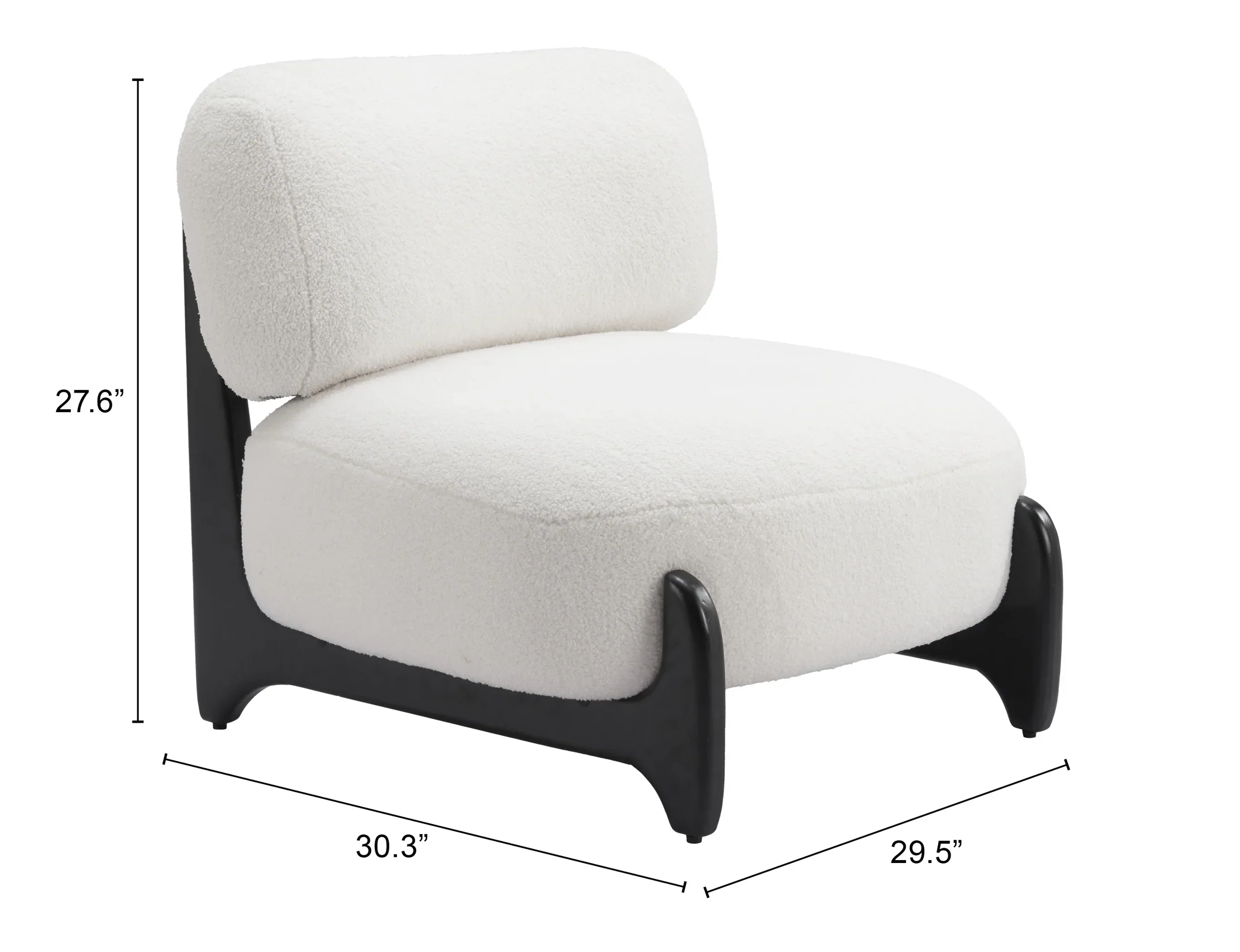 Bombo Accent Chair White - Image 5