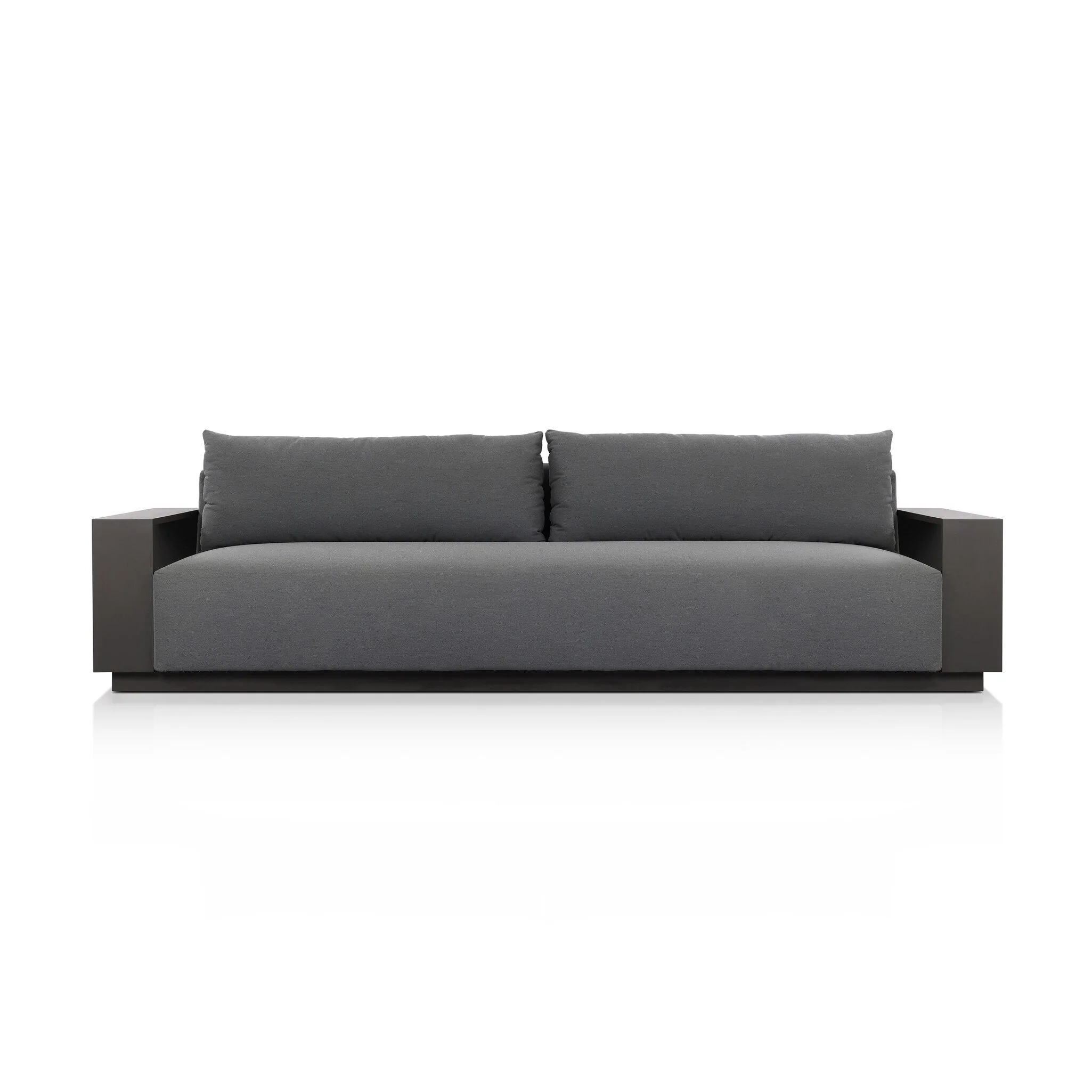 Branford Outdoor Metal Sofa 106" - Image 4