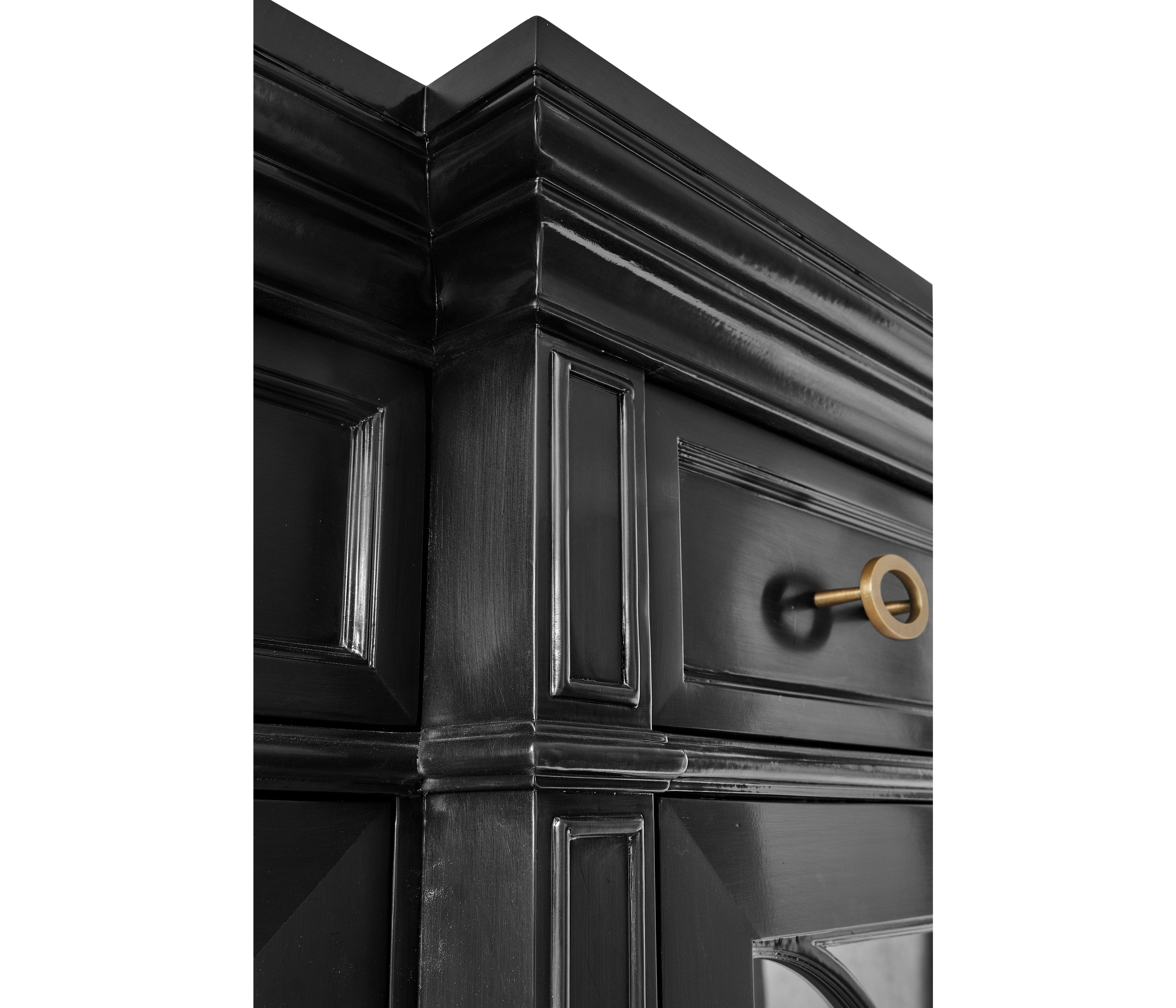 Traditional Four Door Breakfront Display Cabinet - Image 6