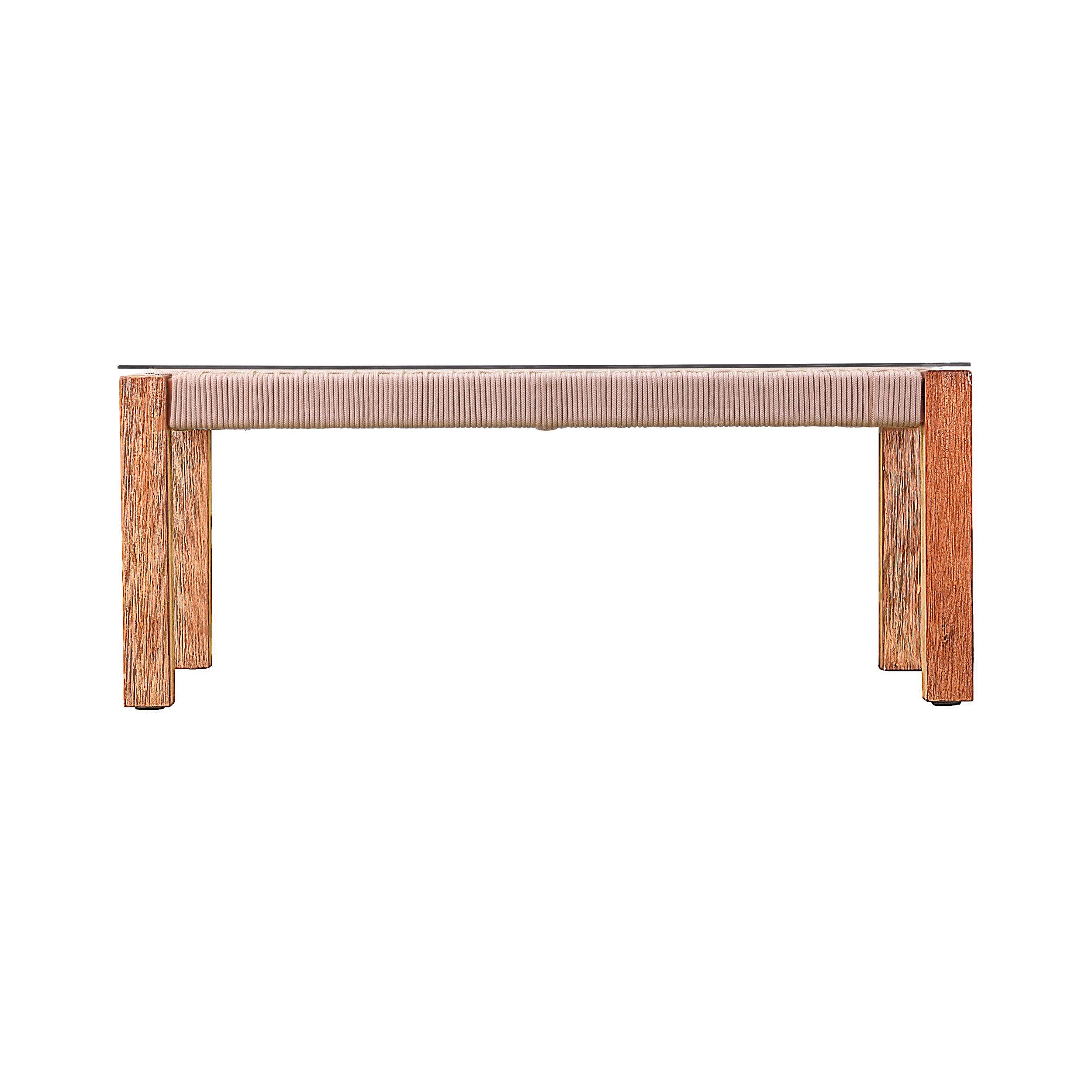 Brendina Outdoor Glass-Top Cocktail Table - Image 3