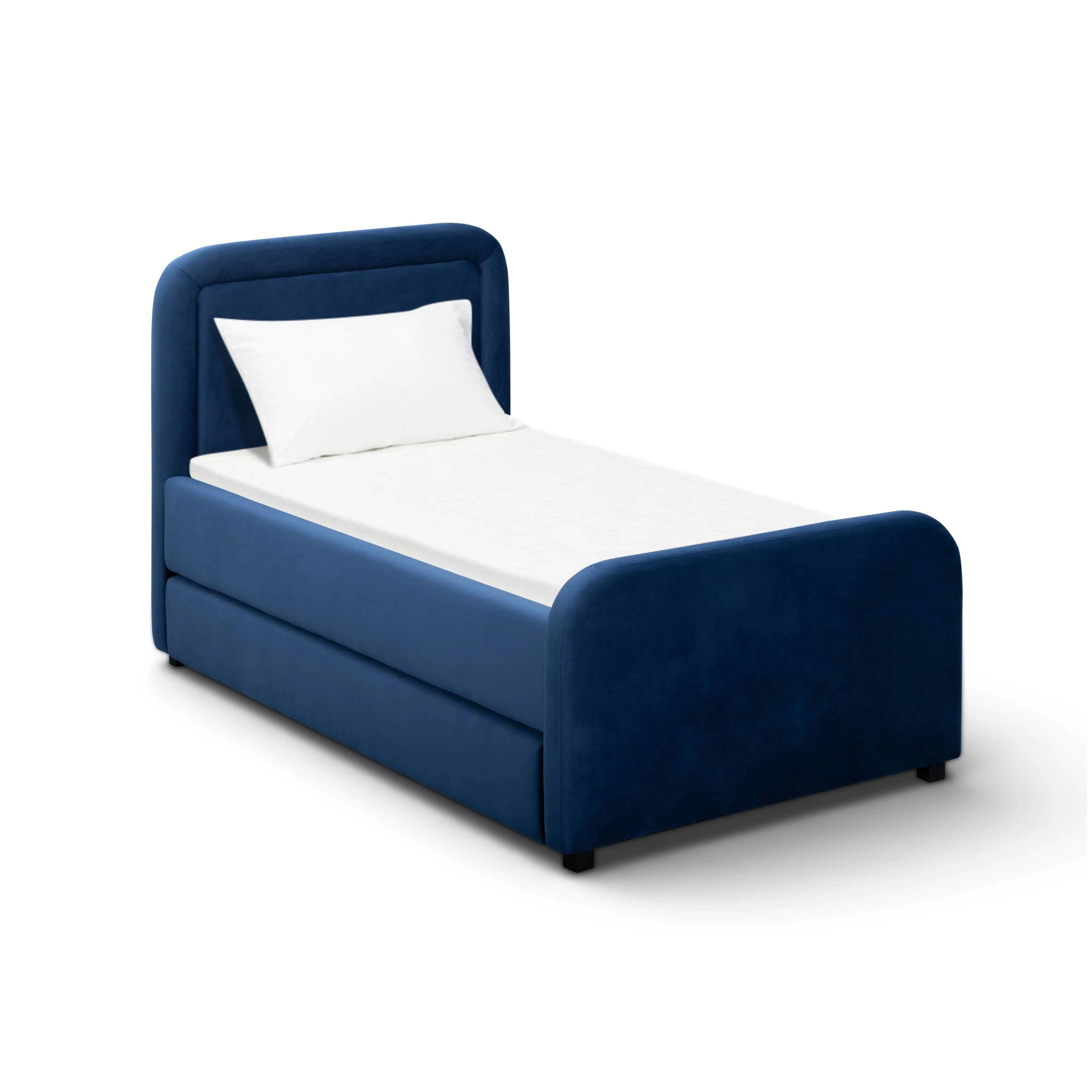 Briella Performance Velvet Trundle Bed in Twin - Image 2