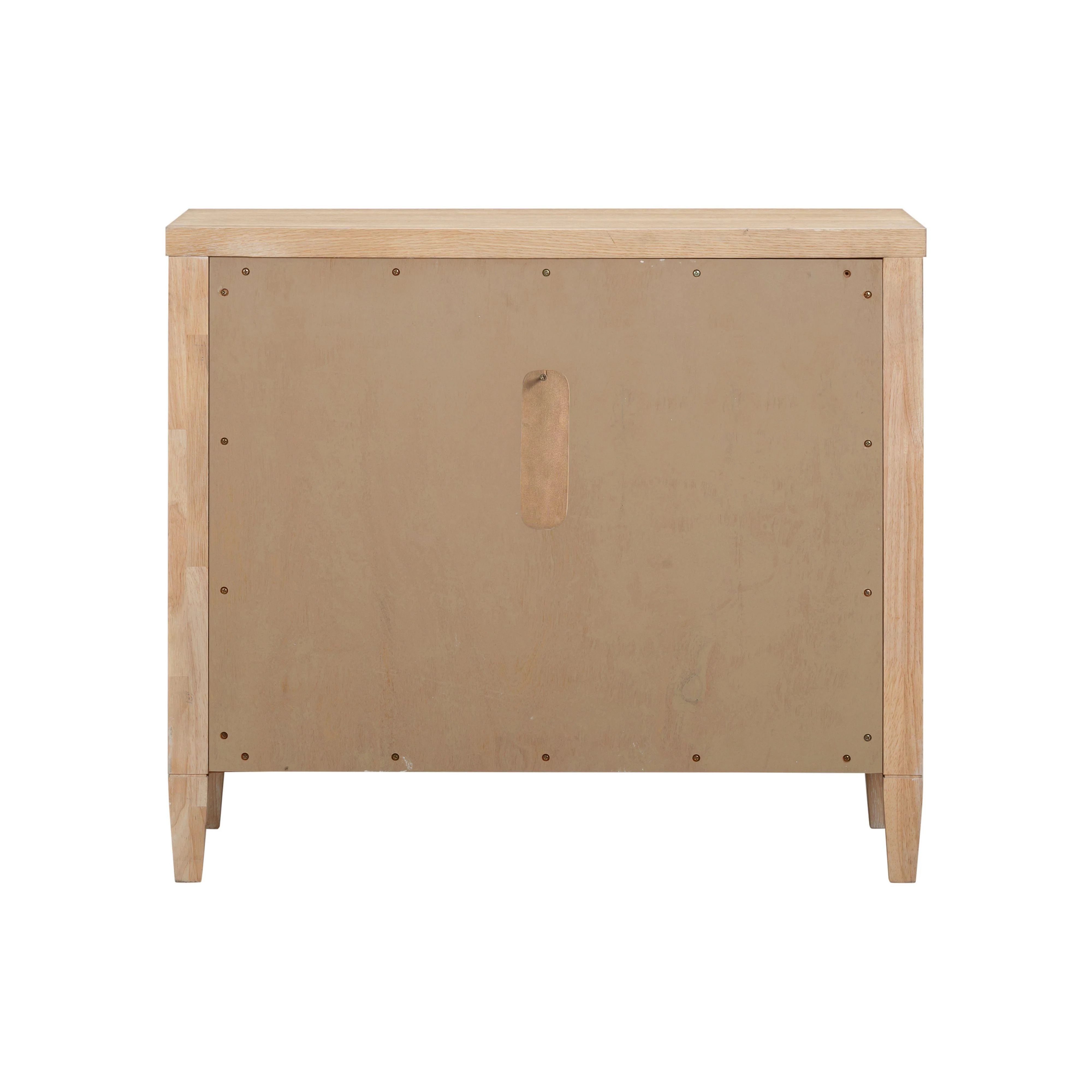 Bristol Park 30" Whitewashed Oak Wood 2-Drawer Nightstand - Image 4