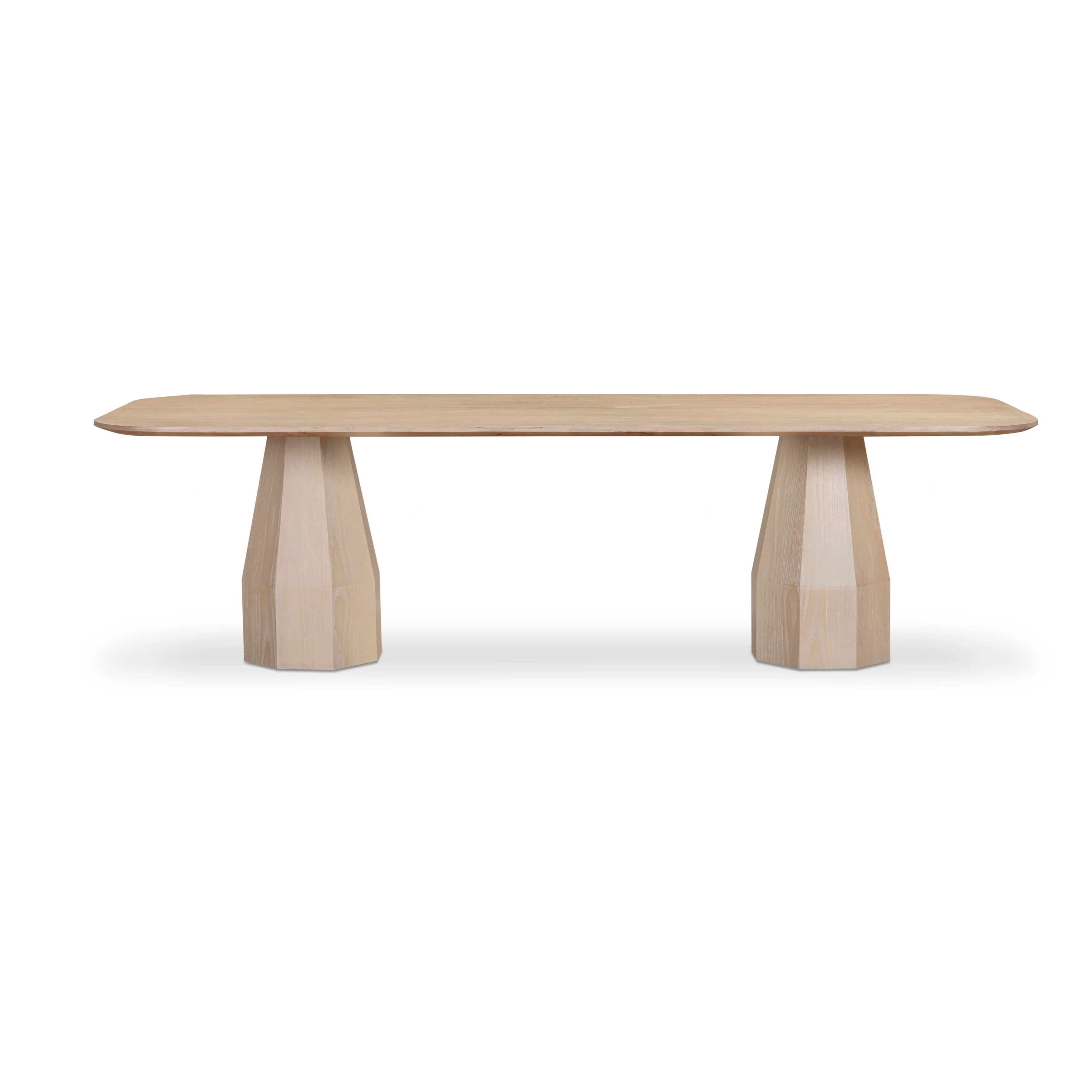 Brocha 106" Ash Wood Rectangular Dining Table