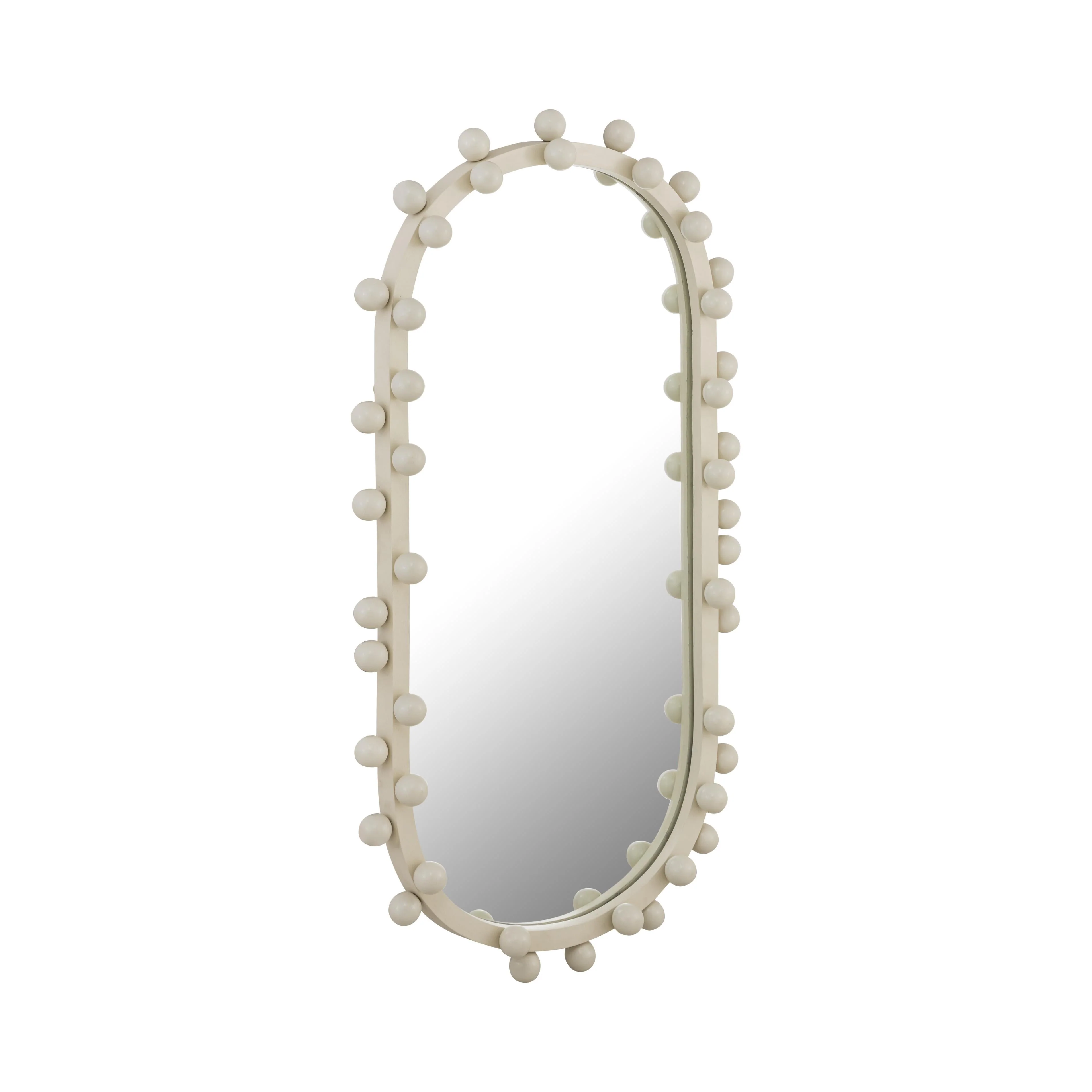 Bubbles Ivory Oval Wall Mirror - Image 2