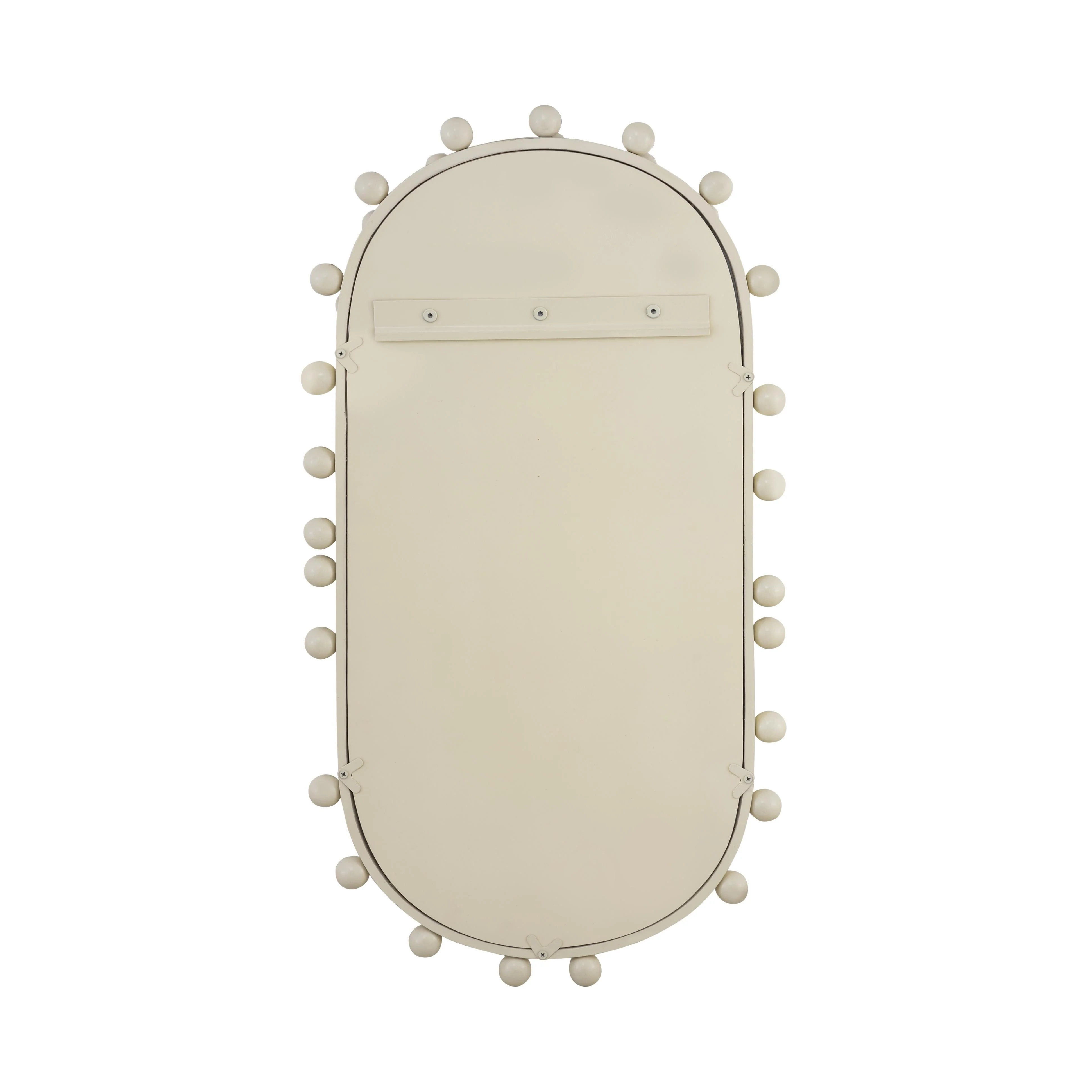 Bubbles Ivory Oval Wall Mirror - Image 4