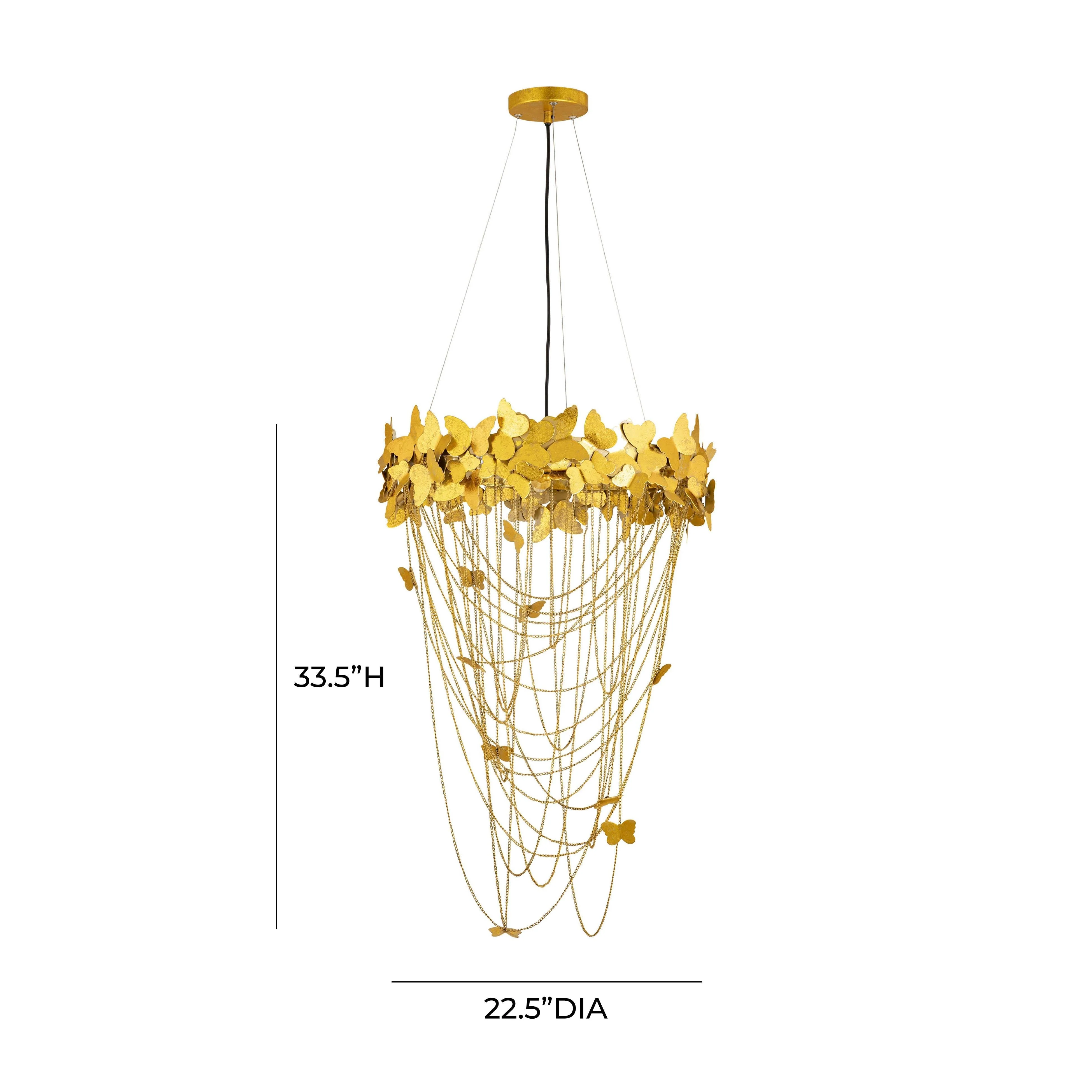 Butterfly Gold Chandelier - Image 7