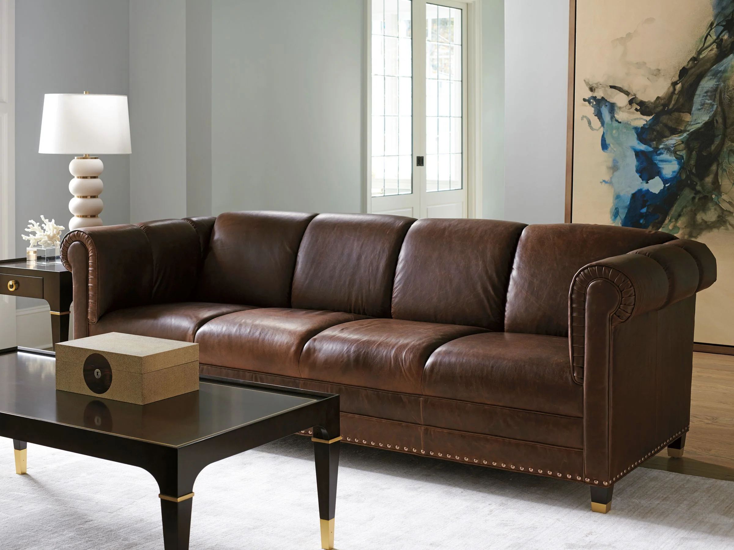 Carlyle Springfield Leather Sofa - Image 2