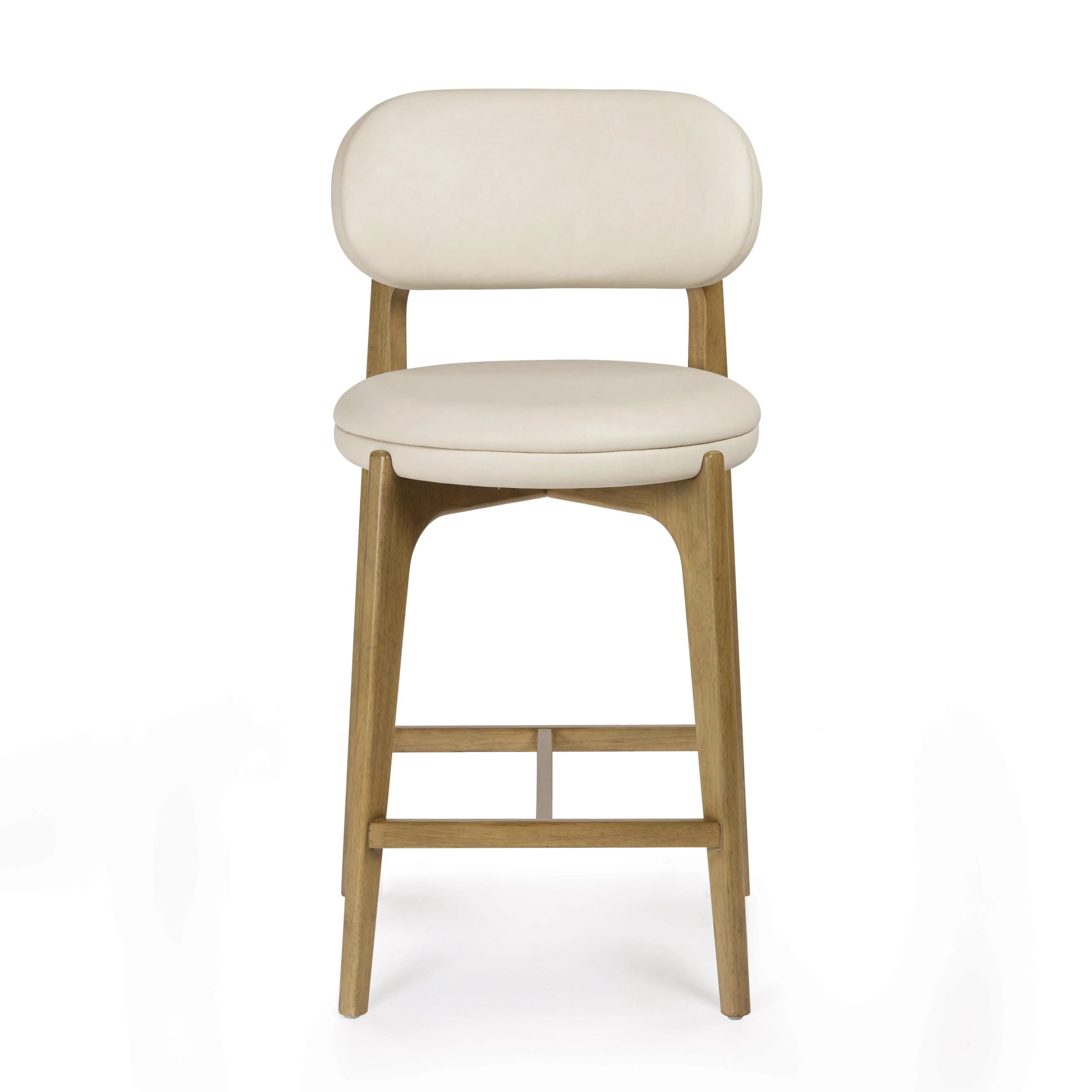 Carnation Cream Performance Vegan Leather Counter Stool - Image 2
