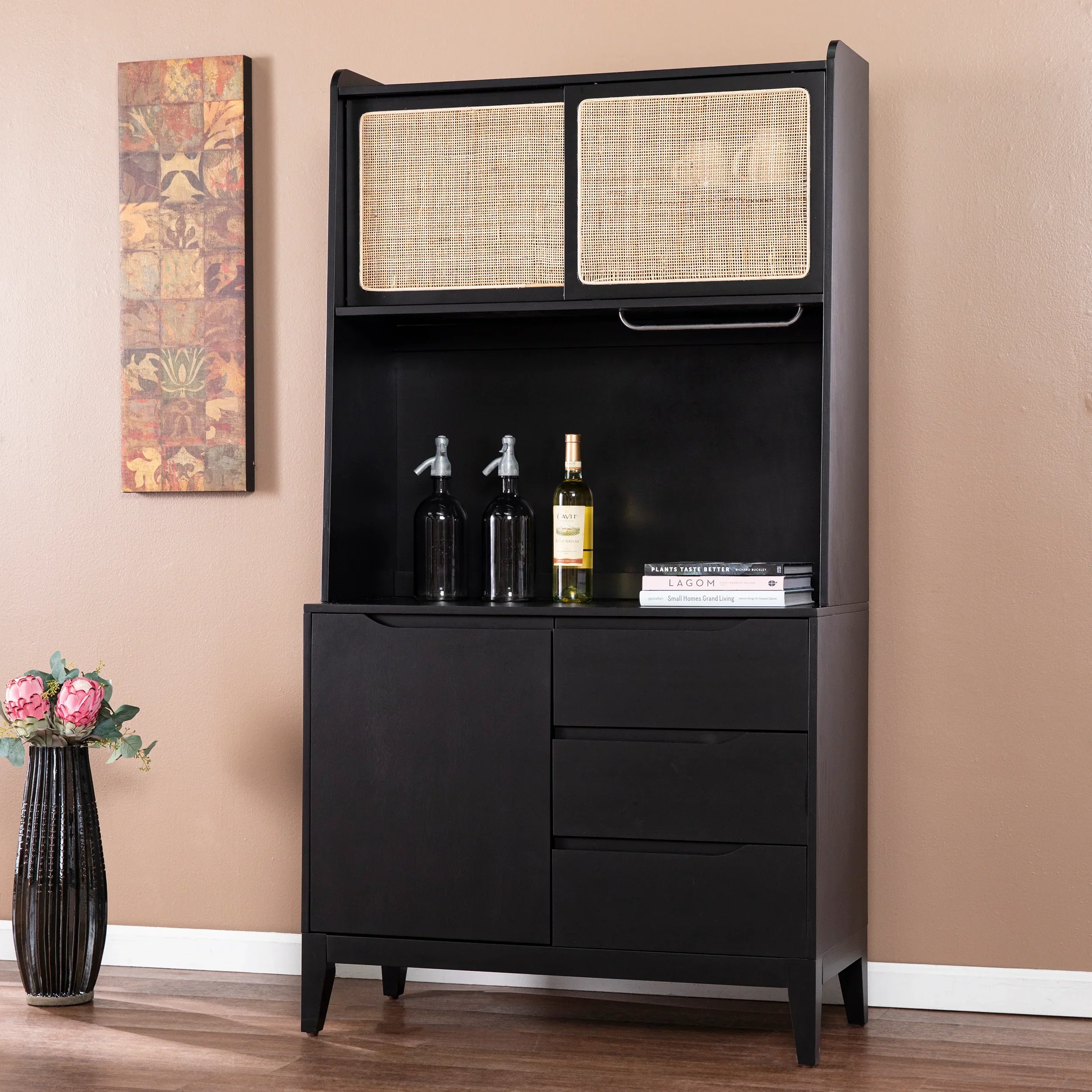 Carondale Tall Buffet Cabinet w/ Storage - Image 2