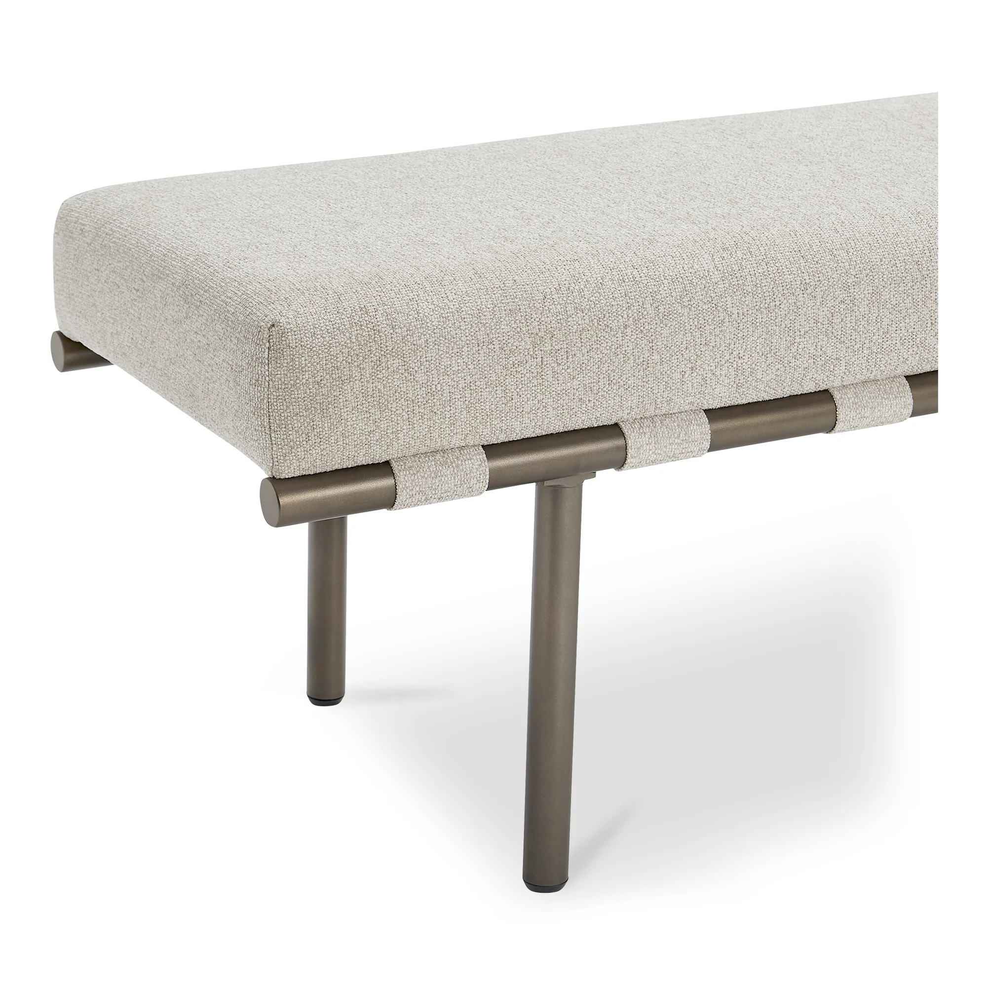 Carson Dining Bench Beige - Image 5