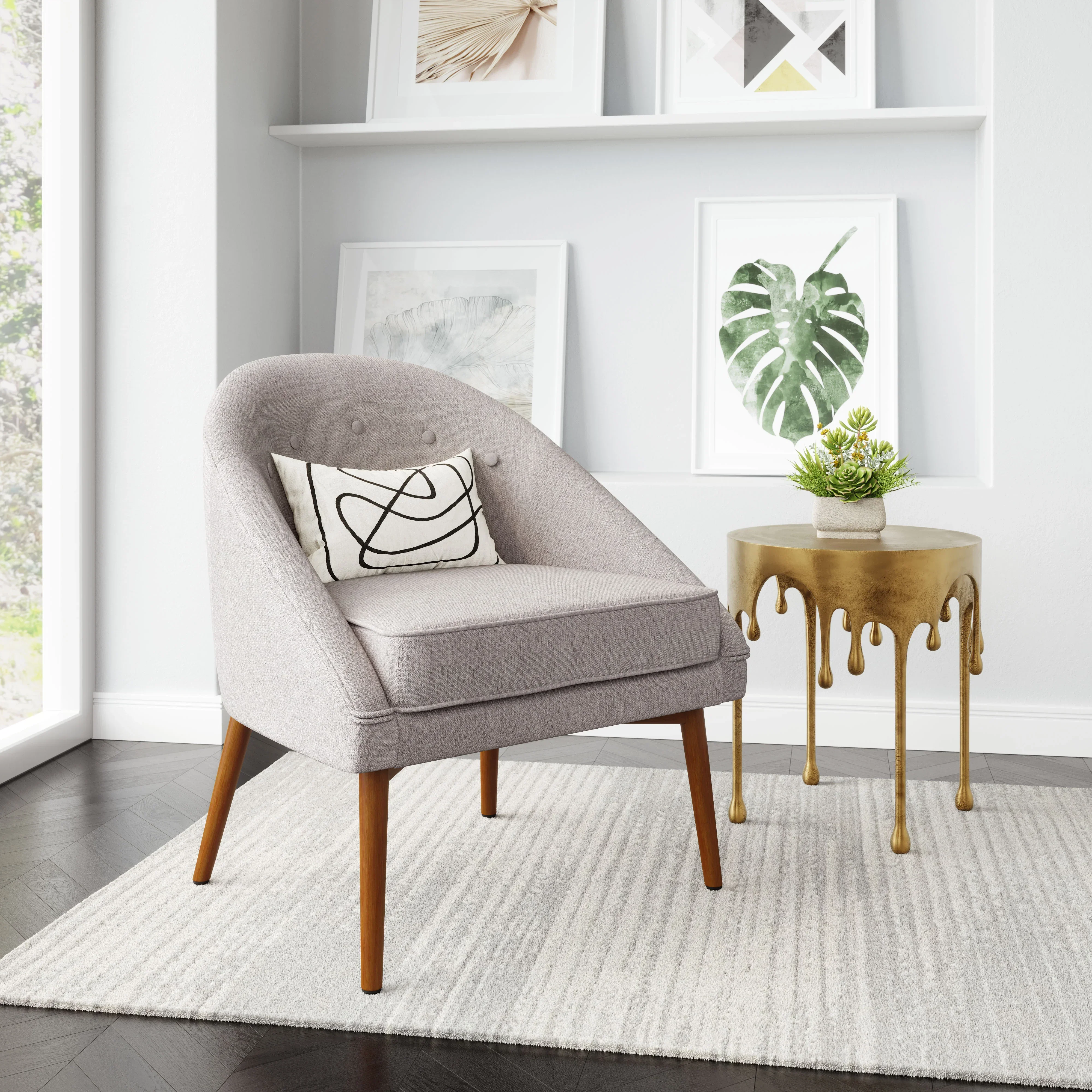 Carter Accent Chair Gray - Image 2