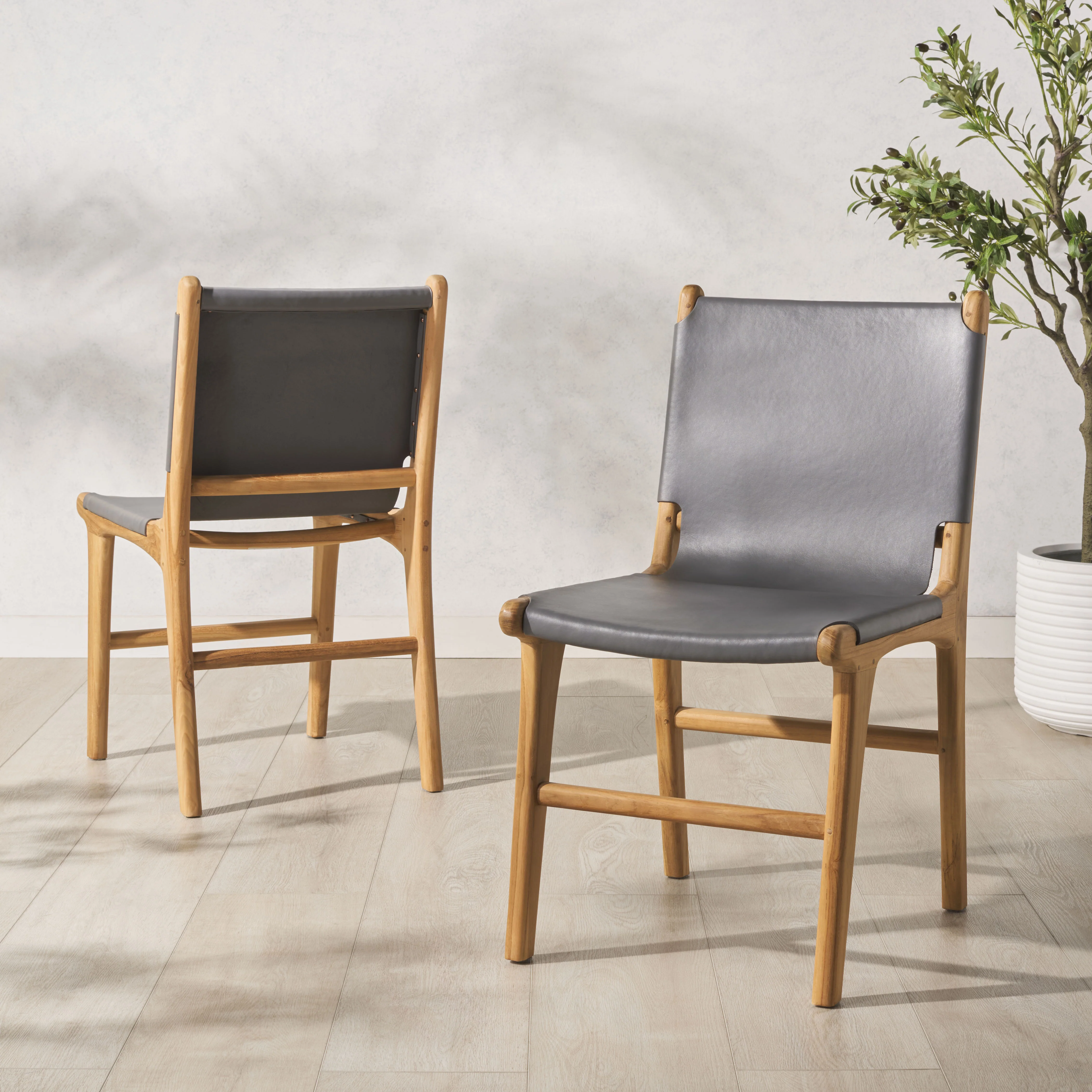 Cassaphina Leather Dining Chair - Set Of 2 - Image 25